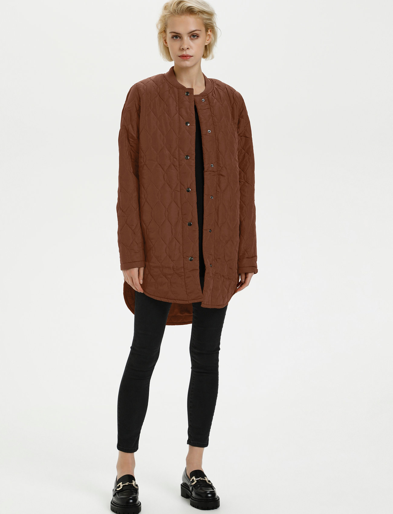 Kaffe - KAshalby Quilted Coat - gewatteerde jassen - mustang - 3