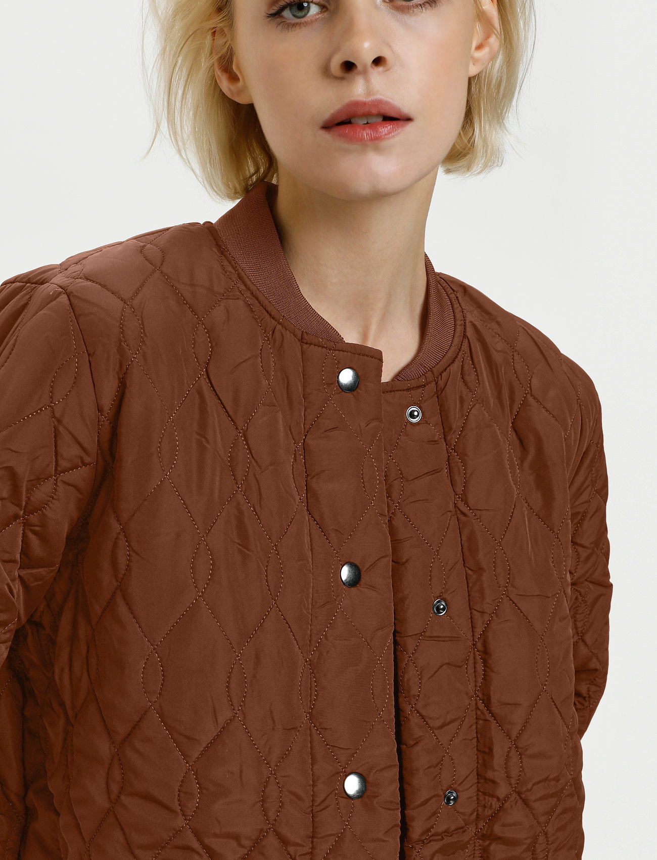 Kaffe - KAshalby Quilted Coat - gewatteerde jassen - mustang - 5