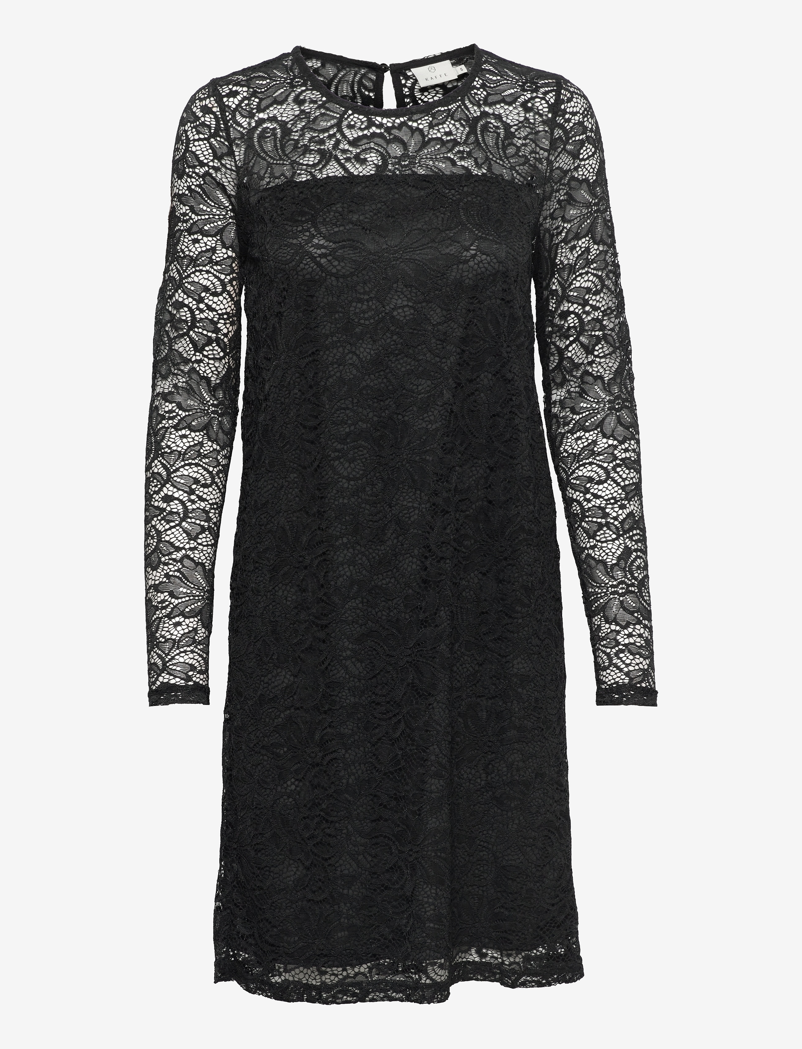 Kaffe KAsita Lace Dress - Blondekjoler - BLACK DEEP / black