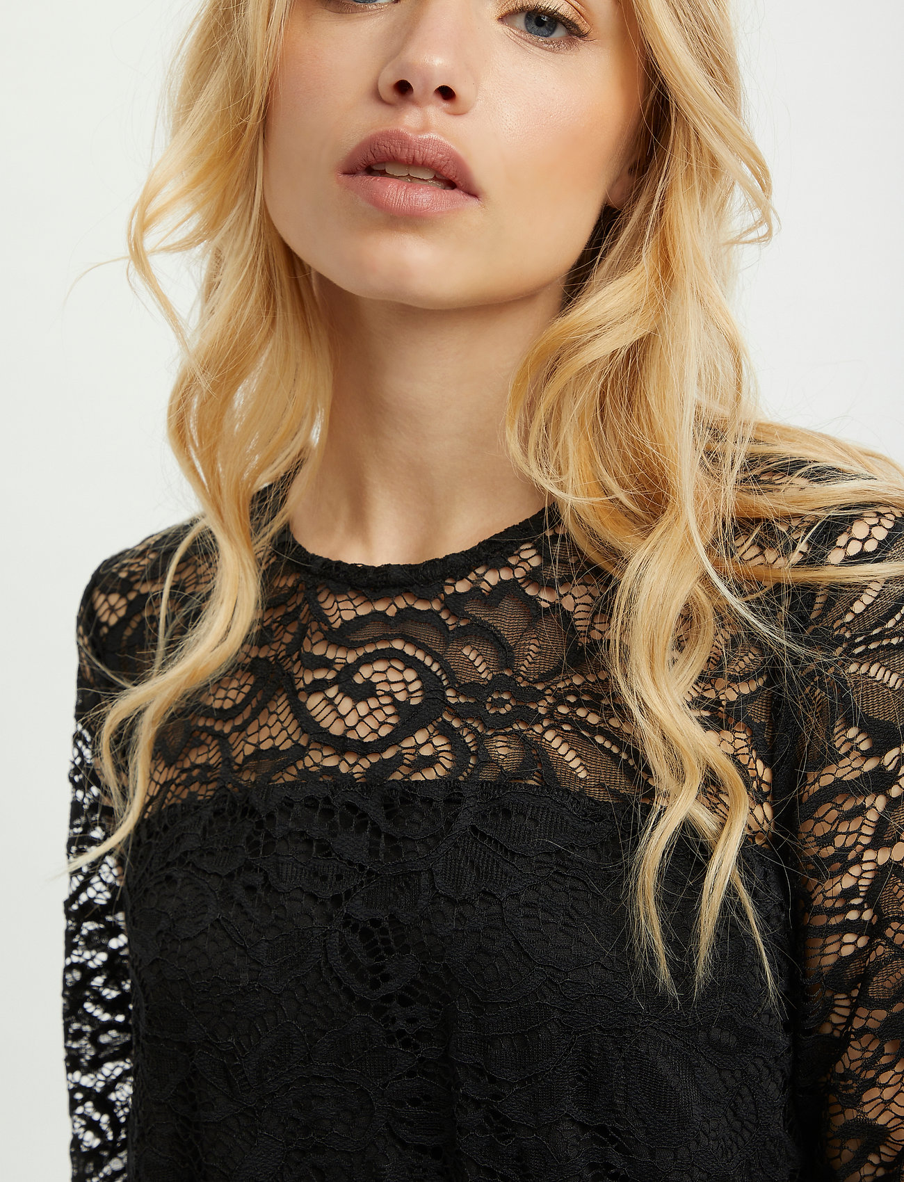 Kaffe - KAsita Lace Dress - blondekjoler - black deep - 5