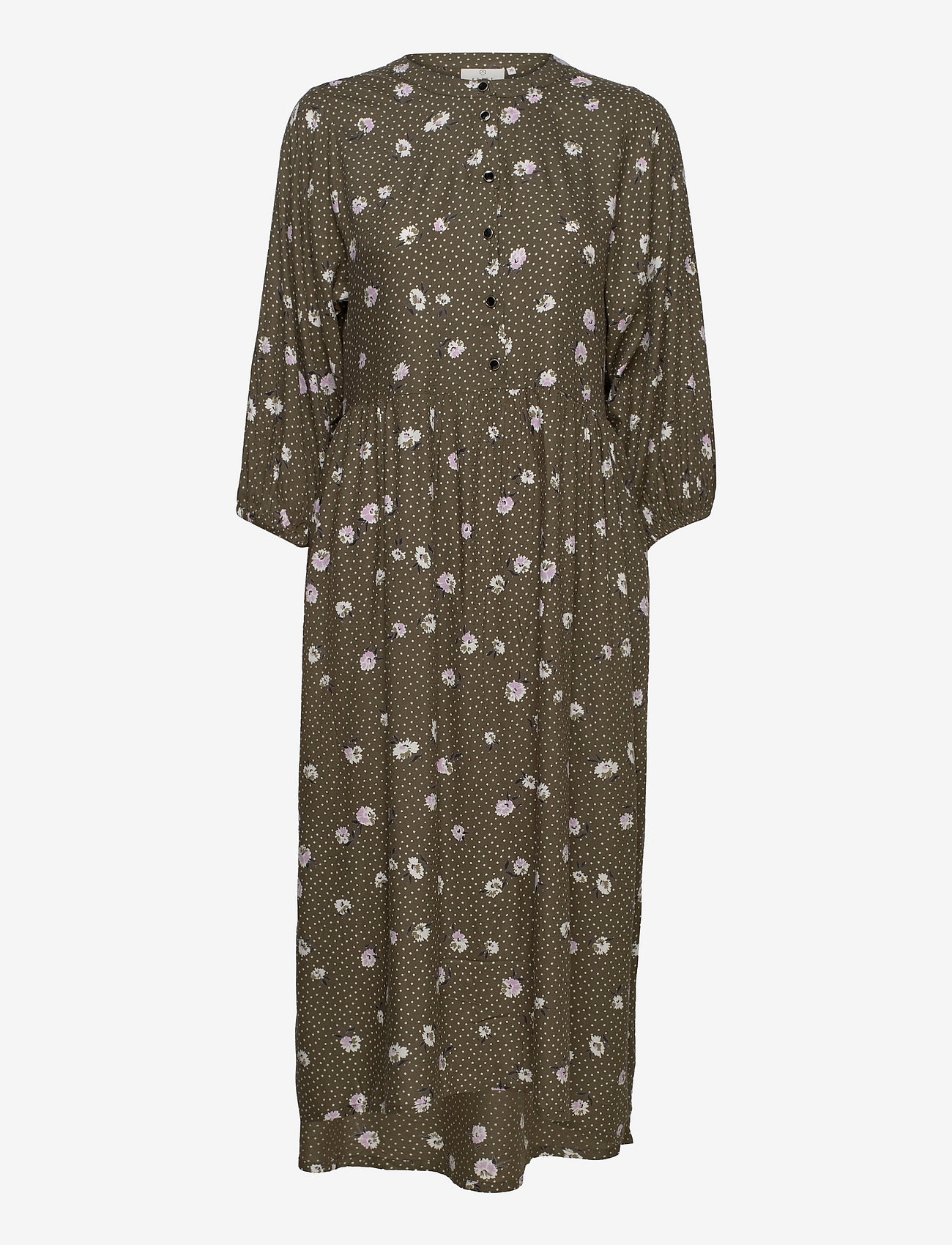 Kaffe - KAevery Dress - green flower print - 0