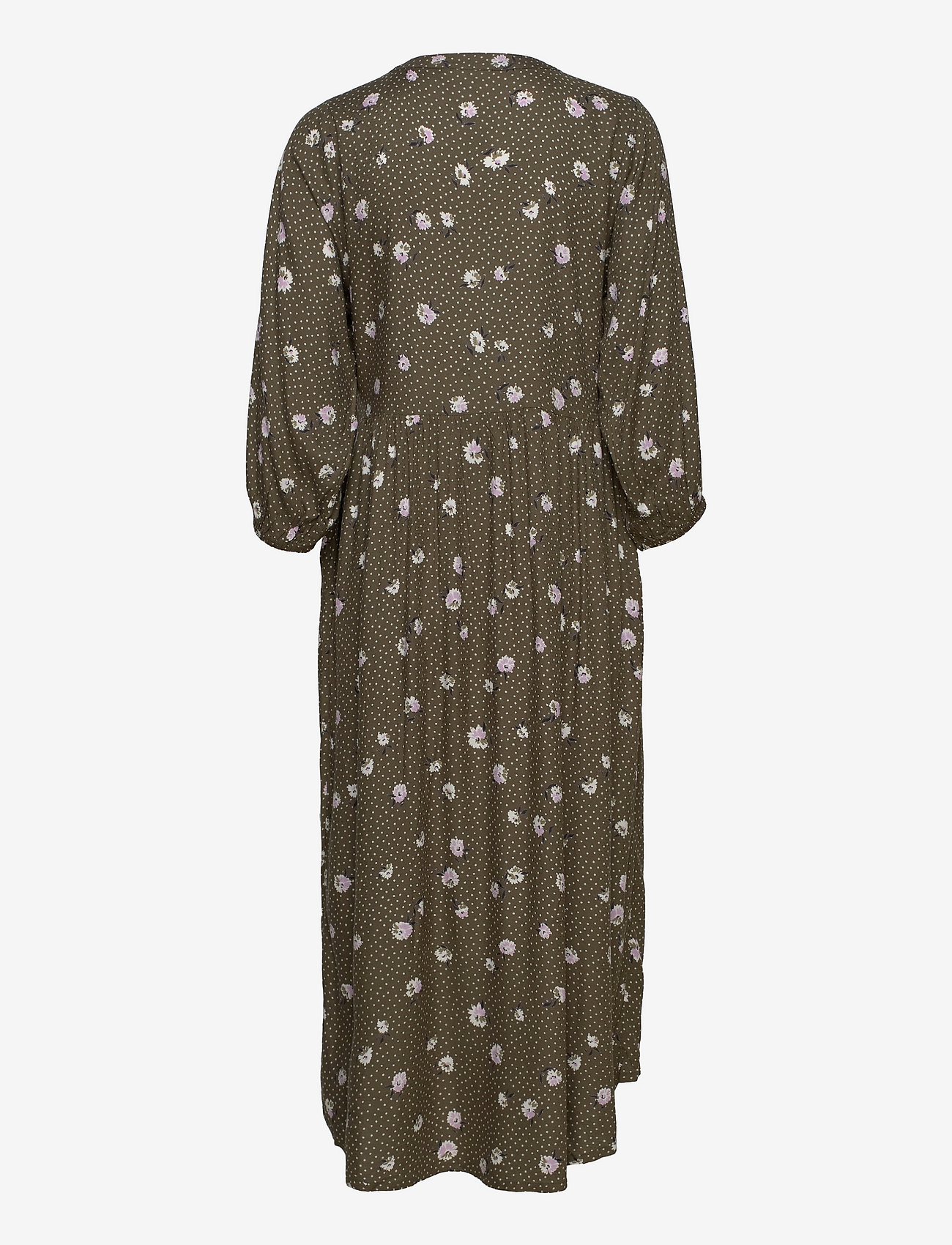 Kaffe - KAevery Dress - green flower print - 1