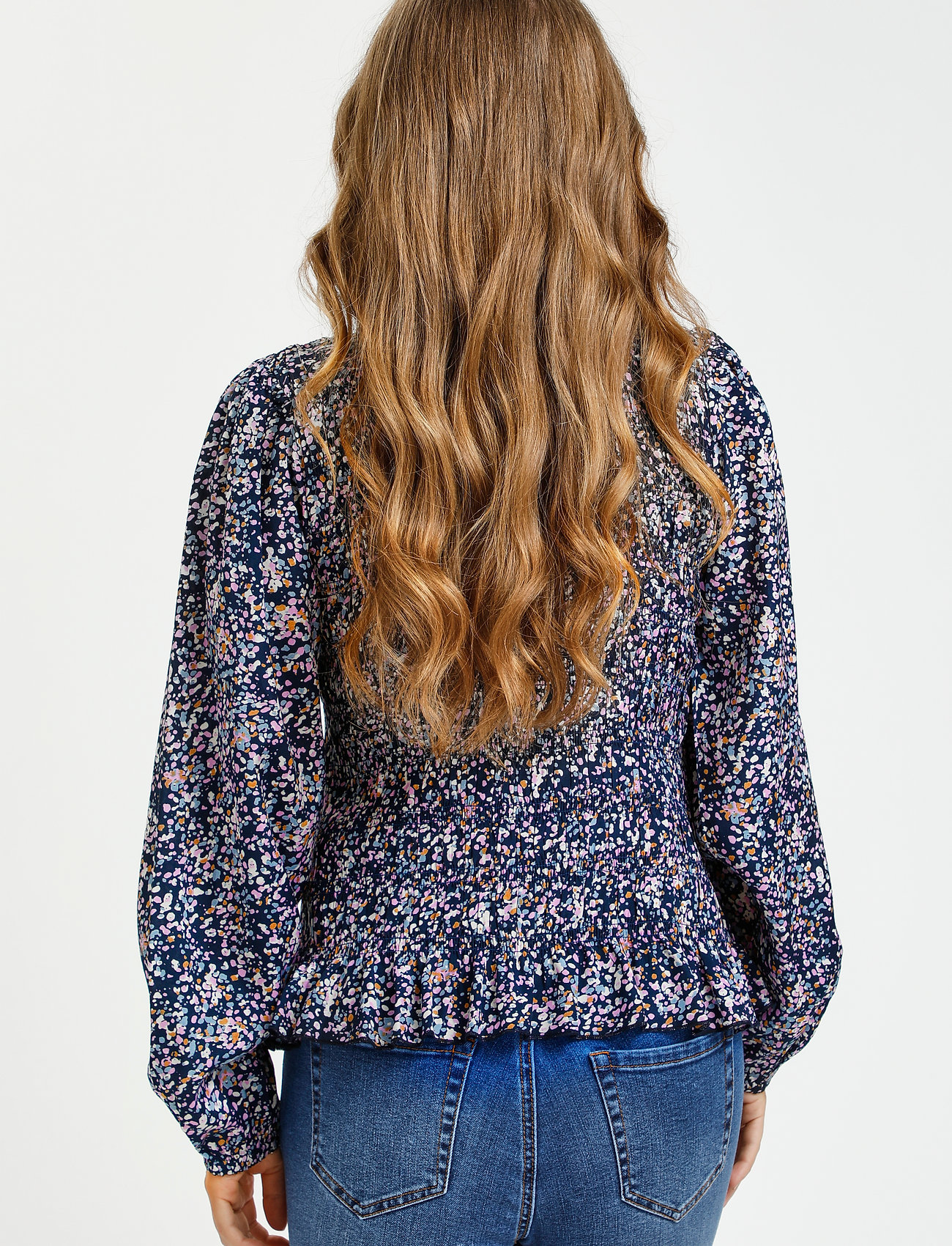 Kaffe - KAlapilo Blouse - blue w. lilac petit fleur - 4