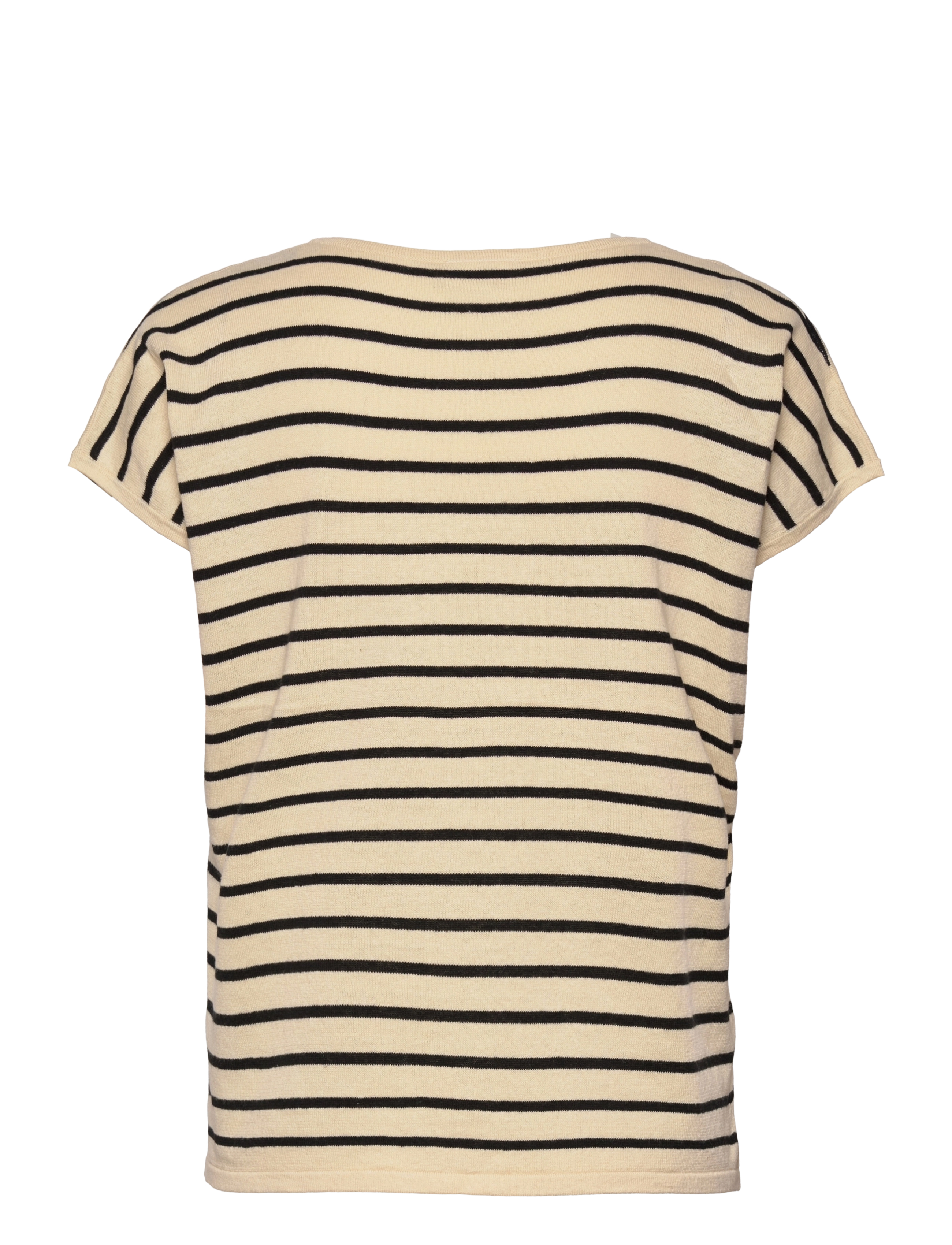 Kaffe - KAmala Boxy Pullover - offwhite / black stripe - 1