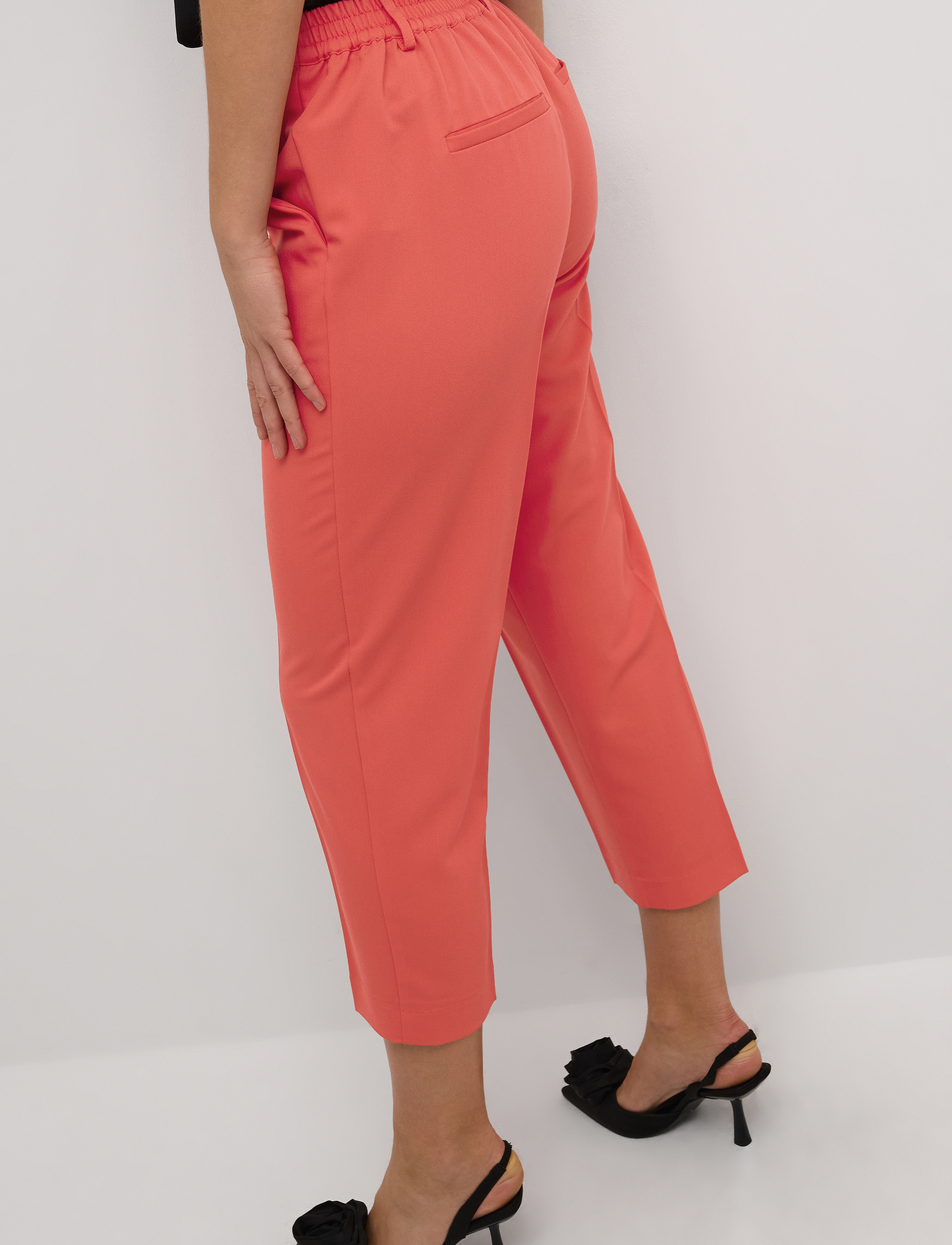 Kaffe - KASAKURA HW CROPPED PANTS - juhlamuotia outlet-hintaan - cayenne - 5