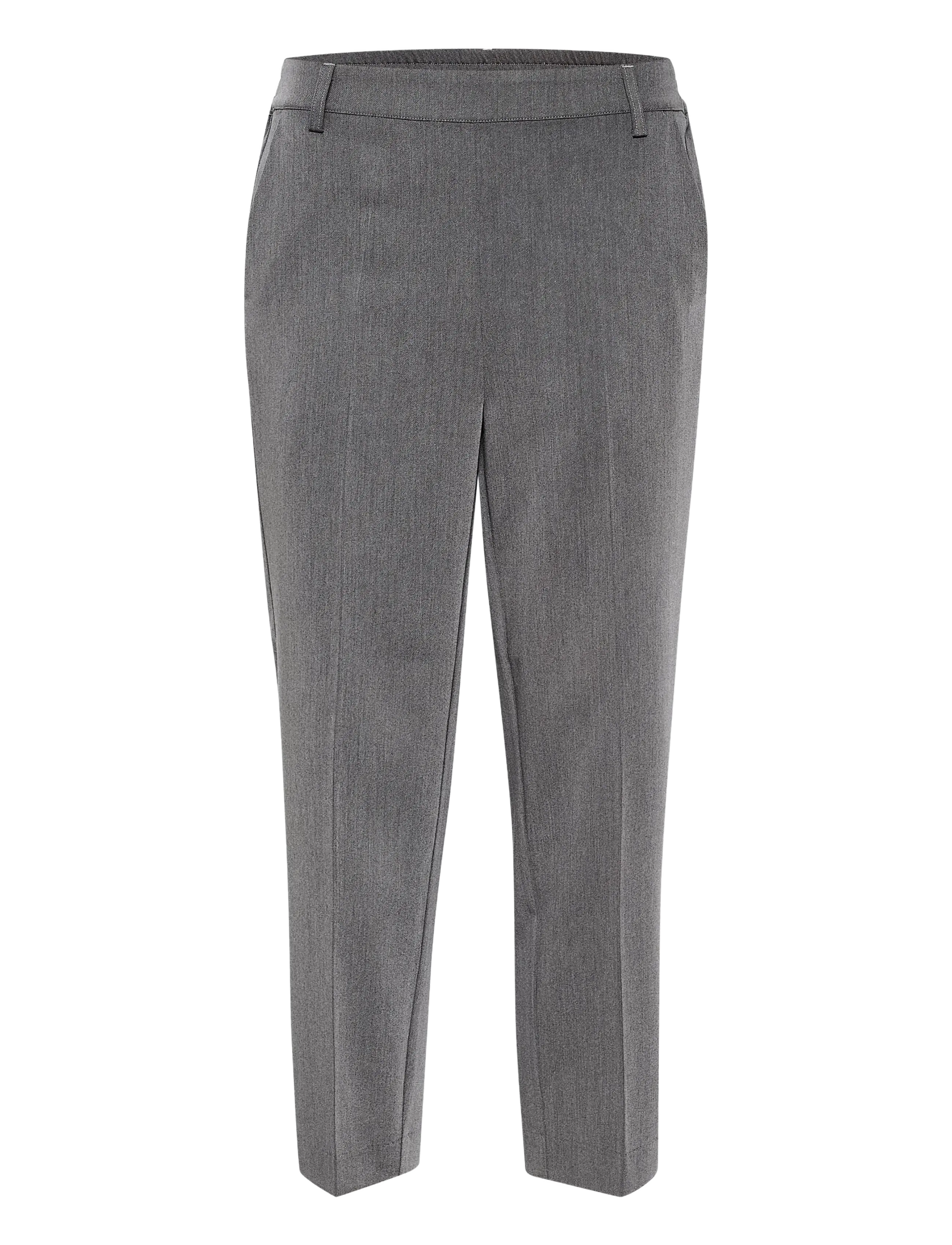 Kaffe Kasakura Hw Cropped Pants, 46, Grey, Bukser > Lige Ben, Dame