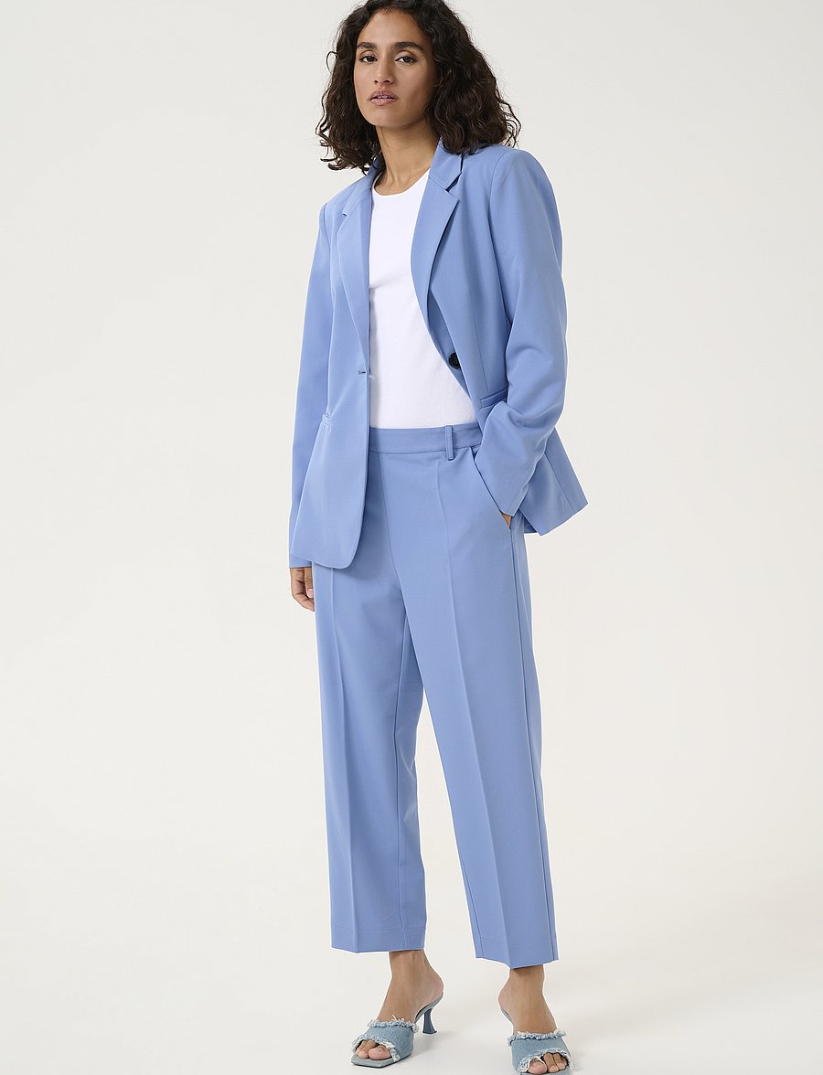 Kaffe - KASAKURA HW CROPPED PANTS - pidulikud püksid - ebb and flow - 3
