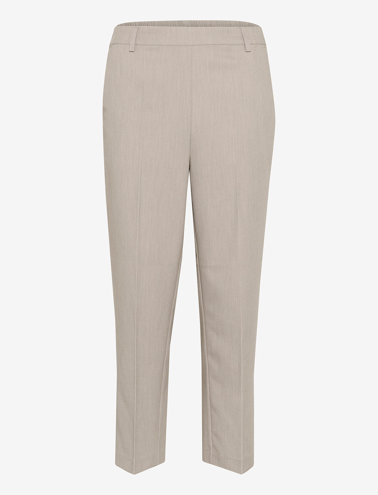 Kaffe - KAsakura HW Cropped Pants - laveste priser - elephant skin melange - 0