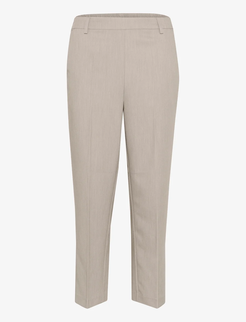 Kaffe - KAsakura HW Cropped Pants - habitbukser - elephant skin melange - 1