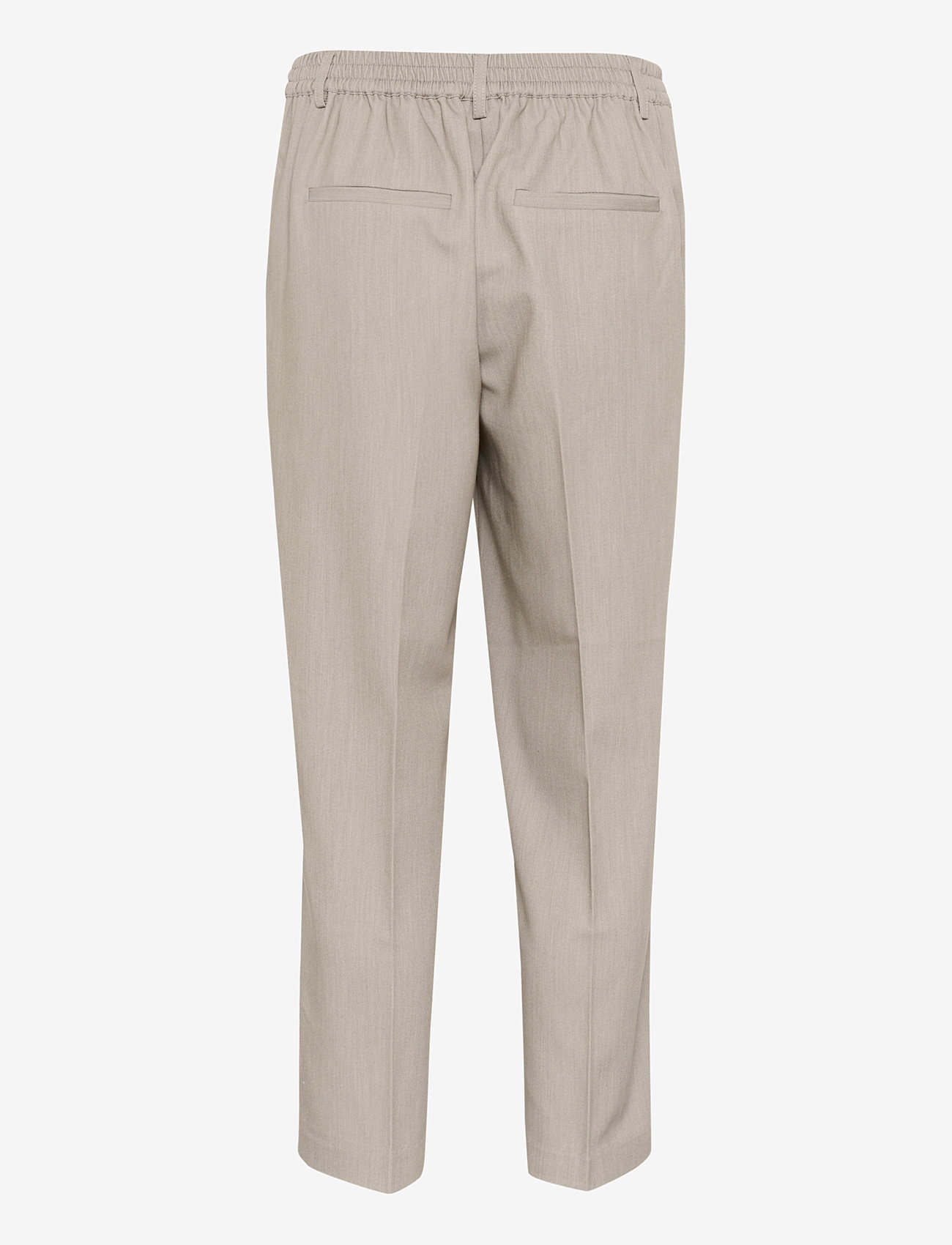 Kaffe - KAsakura HW Cropped Pants - laveste priser - elephant skin melange - 1