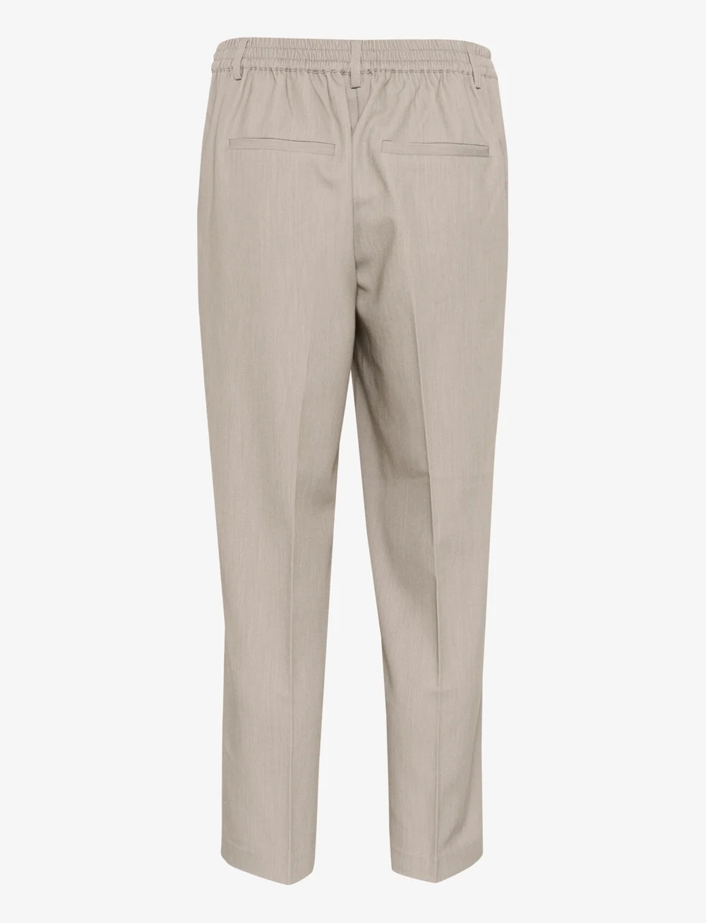 Kaffe - KAsakura HW Cropped Pants - habitbukser - elephant skin melange - 2