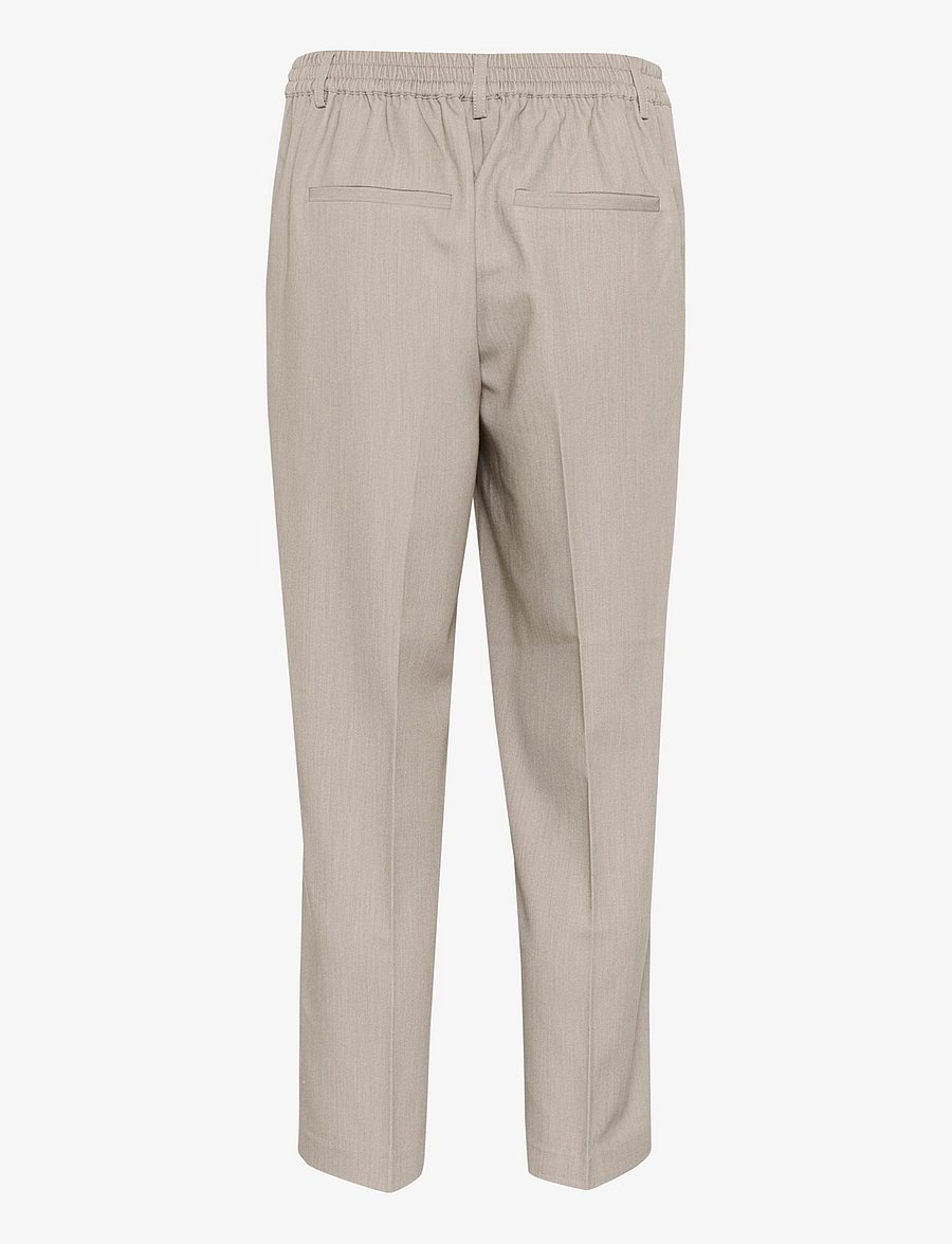 Kaffe - KASAKURA HW CROPPED PANTS - anzugshosen - elephant skin melange - 2