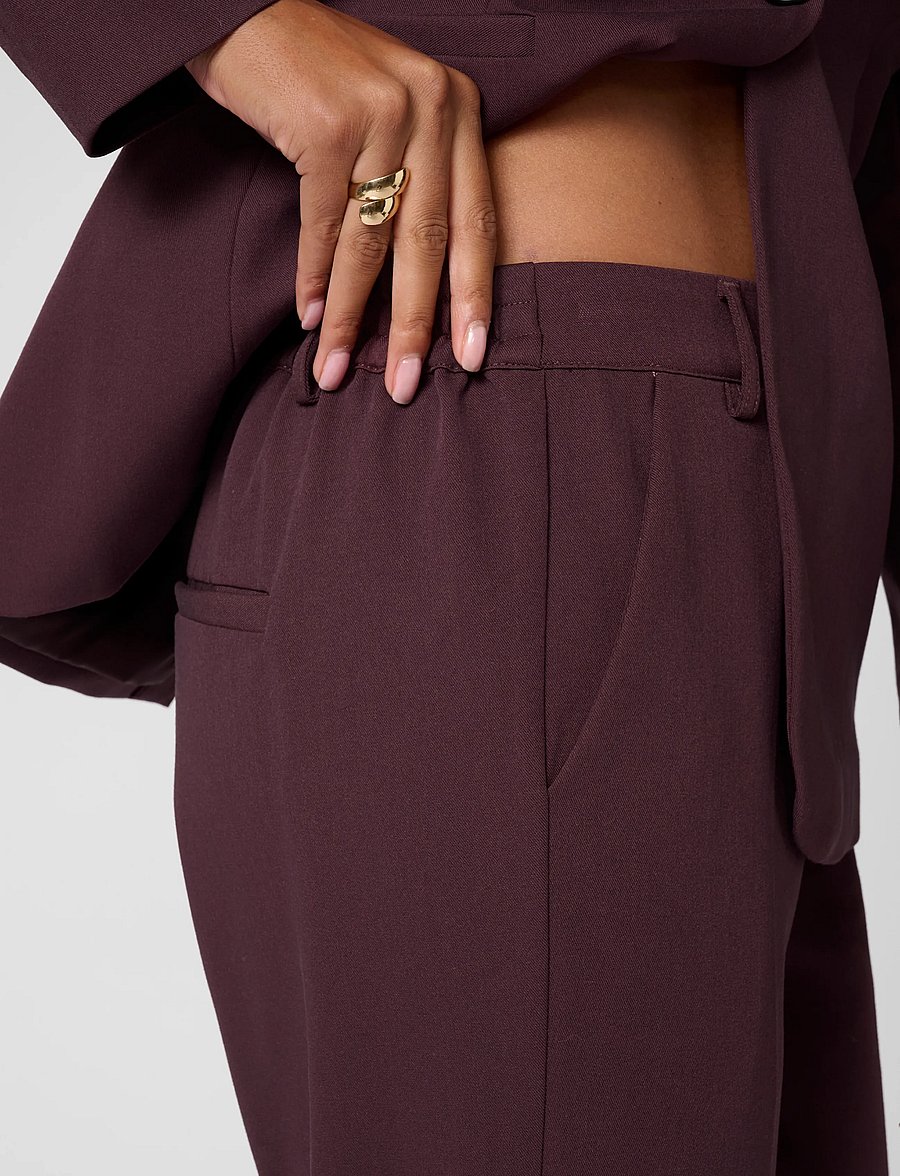 Kaffe - KAsakura HW Cropped Pants - anzugshosen - fudge - 5