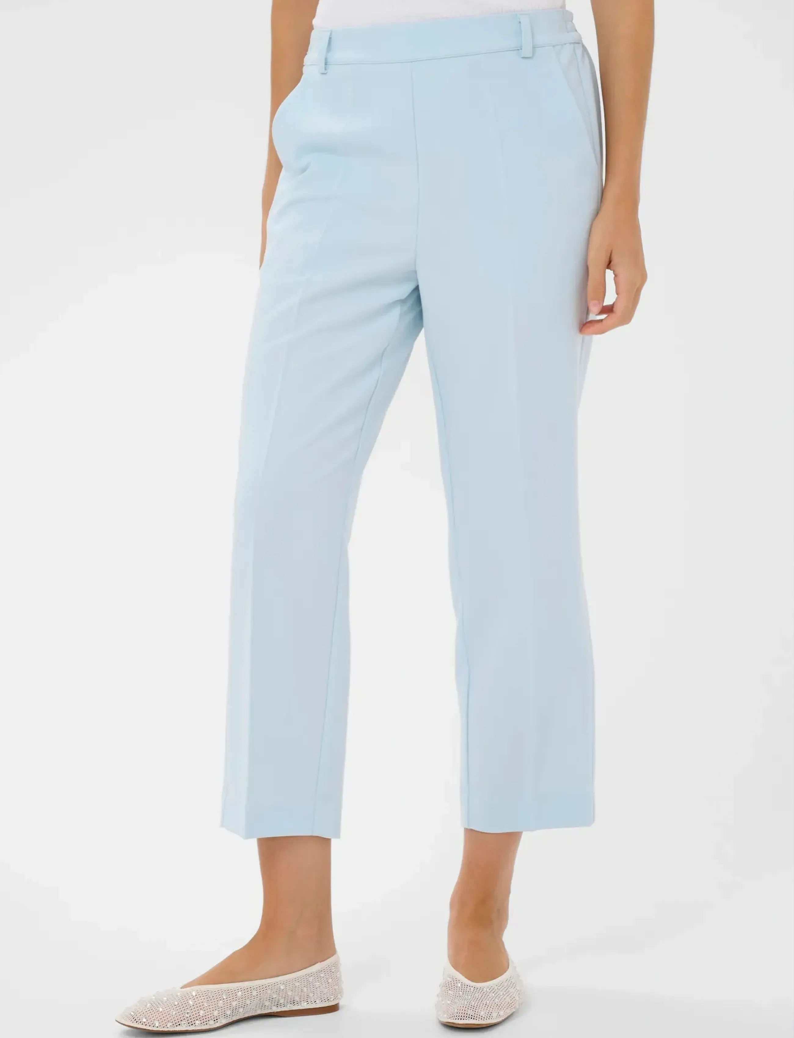 Kaffe KAsakura HW Cropped Pants - Neuheiten - NANTUCKET BREEZE / blue