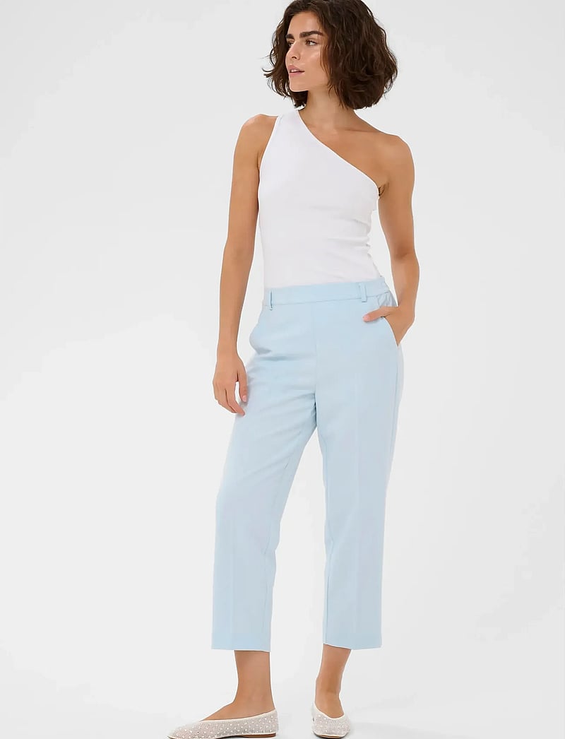 Kaffe - KASAKURA HW CROPPED PANTS - pidulikud püksid - nantucket breeze - 3