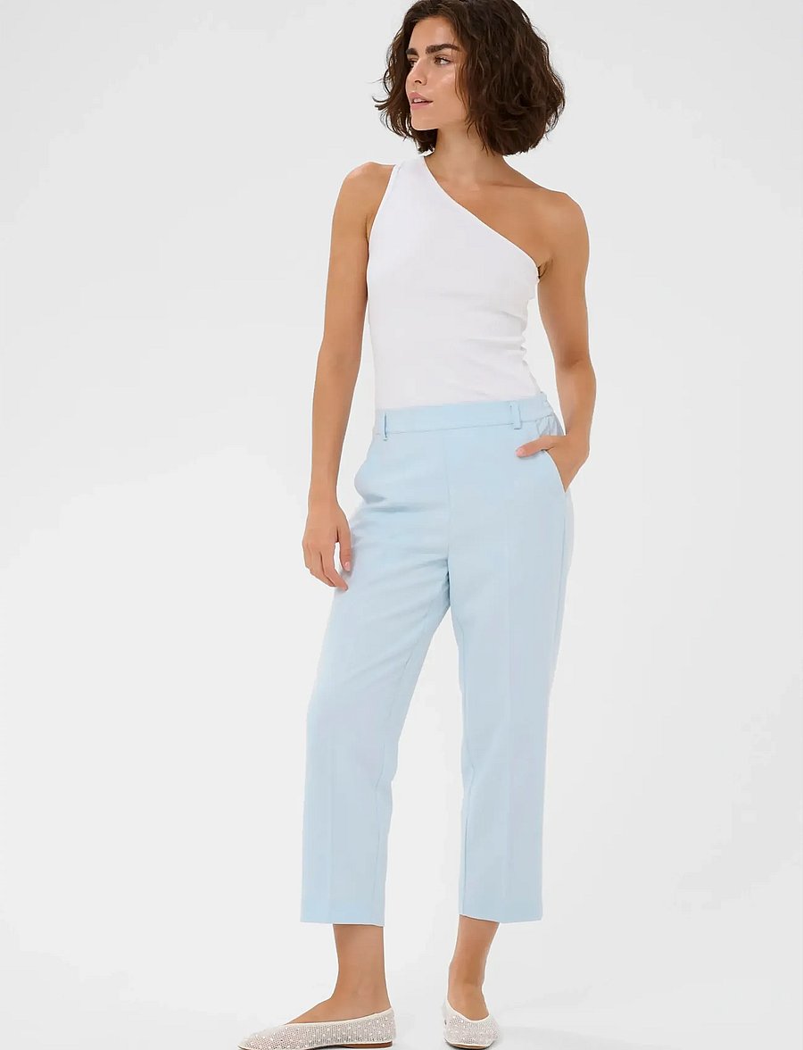 Kaffe - KAsakura HW Cropped Pants - tailored trousers - nantucket breeze - 3