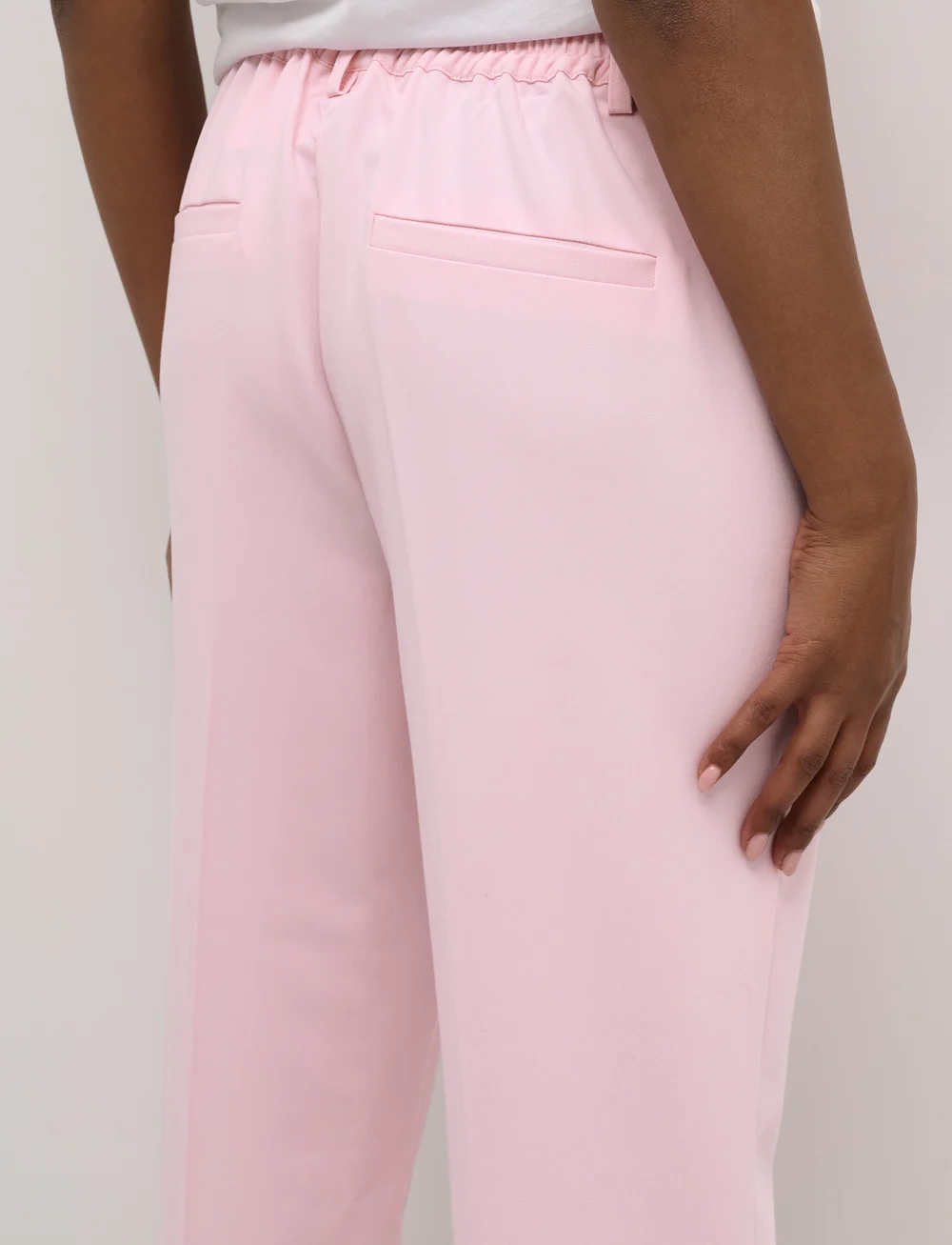 Kaffe - KAsakura HW Cropped Pants - habitbukser - pink mist - 5