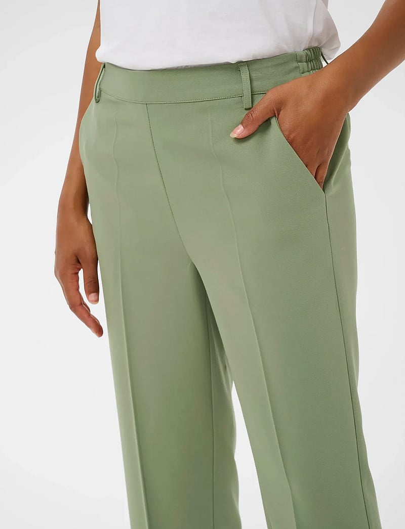 Kaffe - KAsakura HW Cropped Pants - kostymbyxor - sea spray - 5