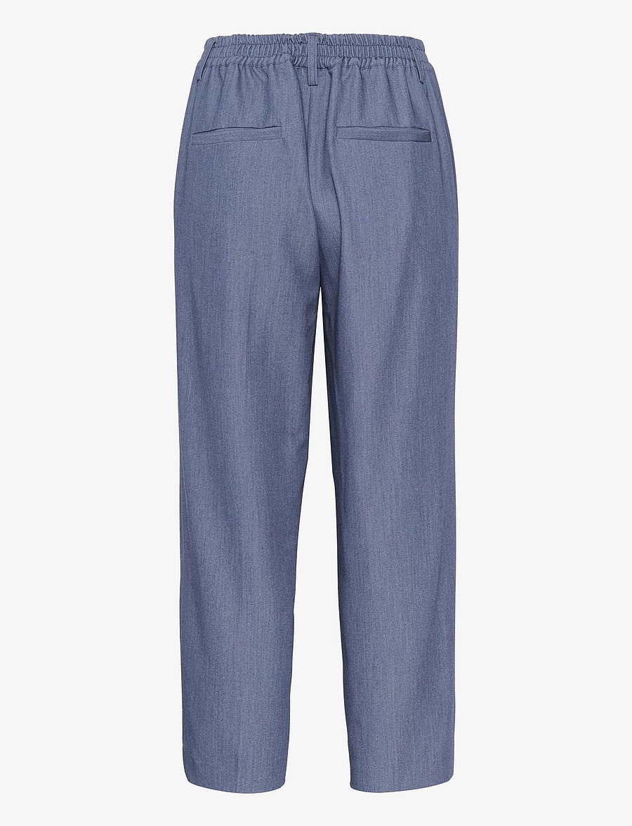 Kaffe - KASAKURA HW CROPPED PANTS - dalykinio stiliaus kelnės - vintage indigo - 2