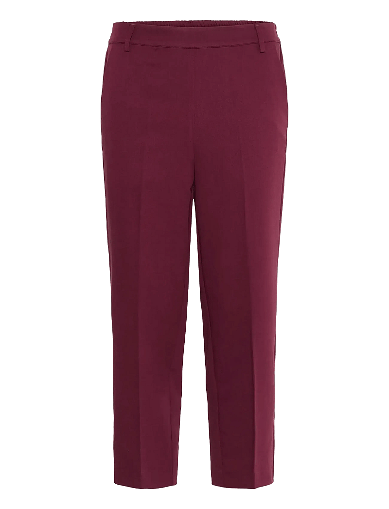 Kaffe - KAsakura HW Cropped Pants - puvunhousut - windsor wine - 1