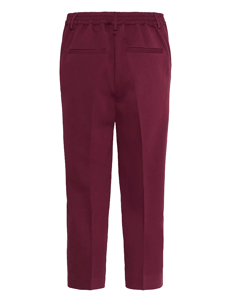Kaffe - KAsakura HW Cropped Pants - puvunhousut - windsor wine - 2