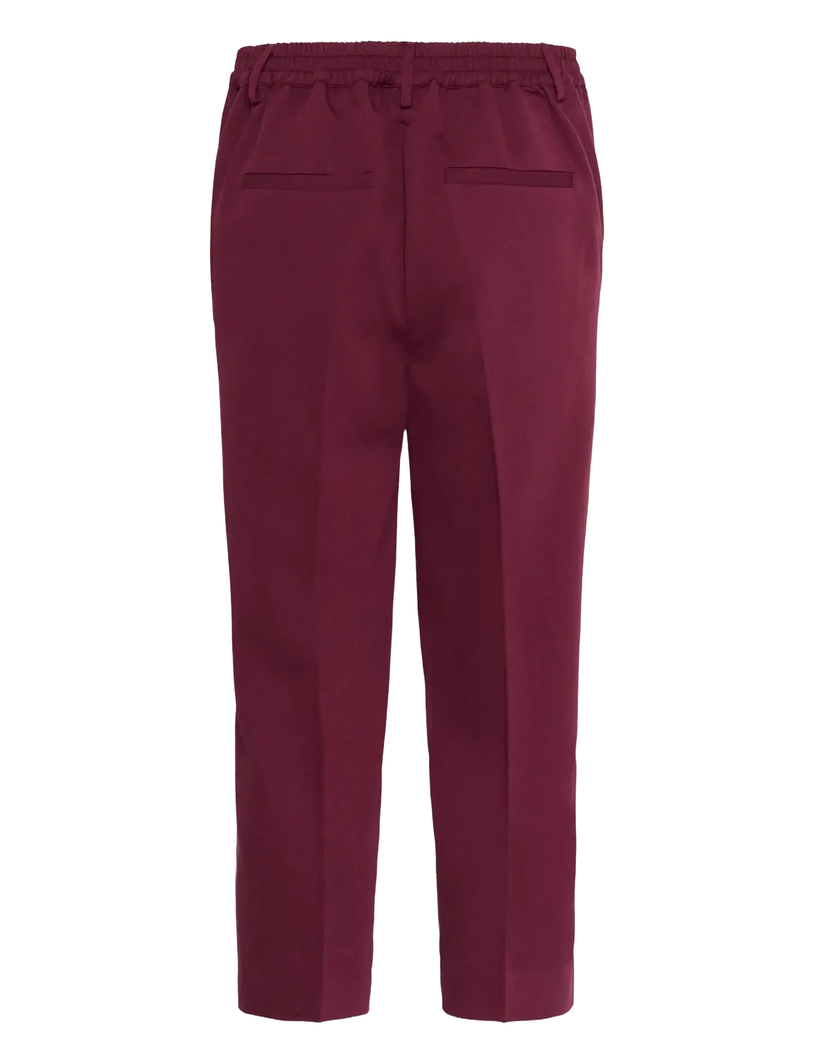 Kaffe - KASAKURA HW CROPPED PANTS - bukser med lige ben - windsor wine - 2