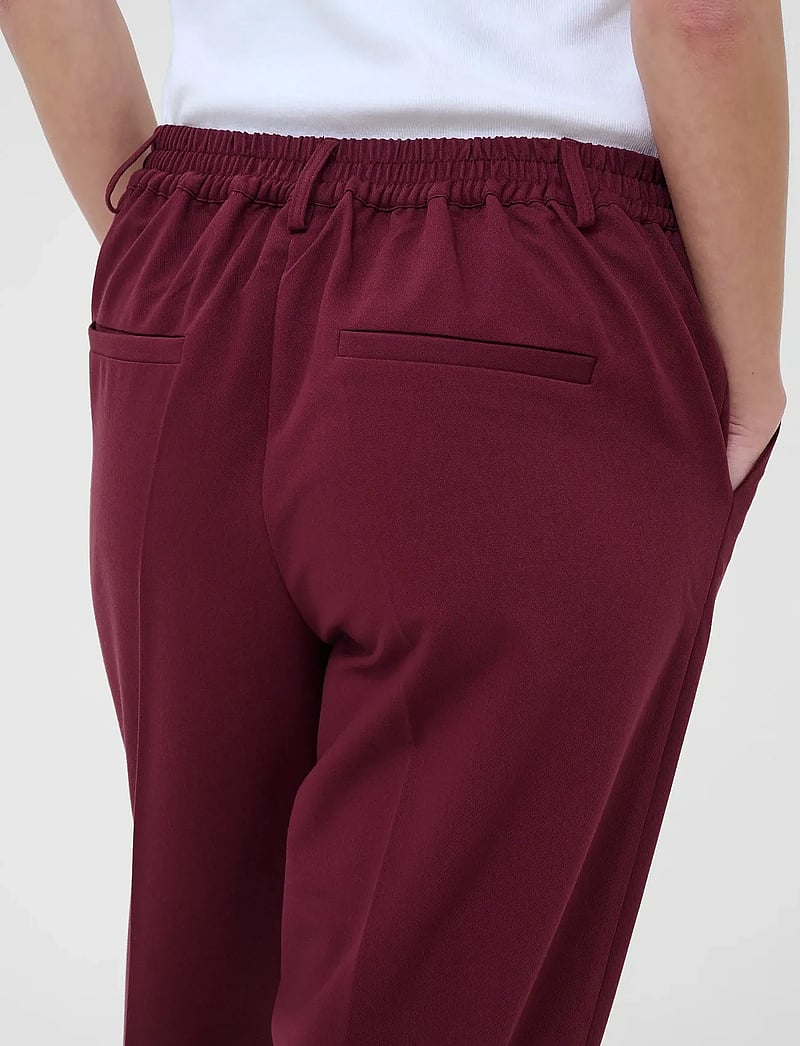 Kaffe - KAsakura HW Cropped Pants - puvunhousut - windsor wine - 5