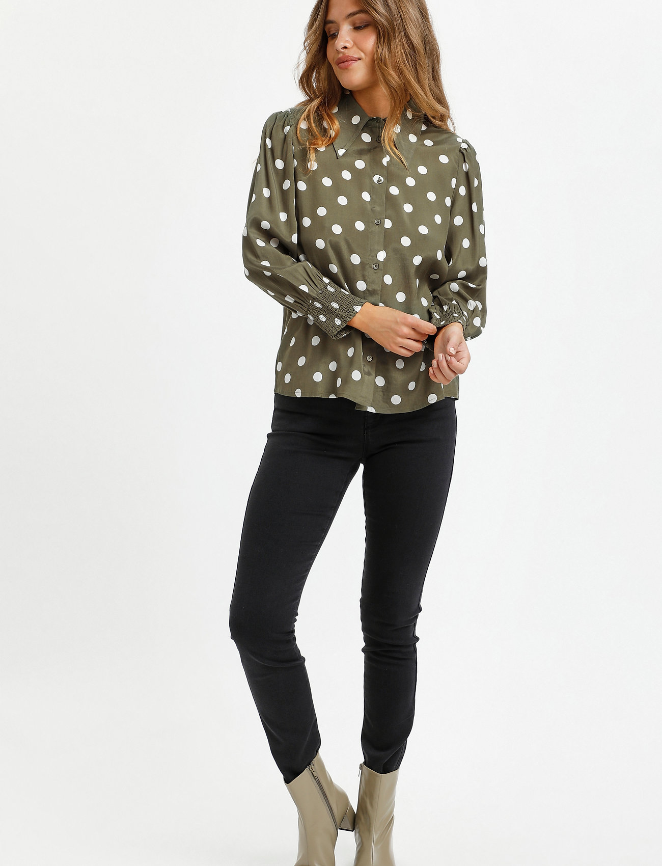 Kaffe - KAoline Shirt - grape leaf w. chalk dot - 3