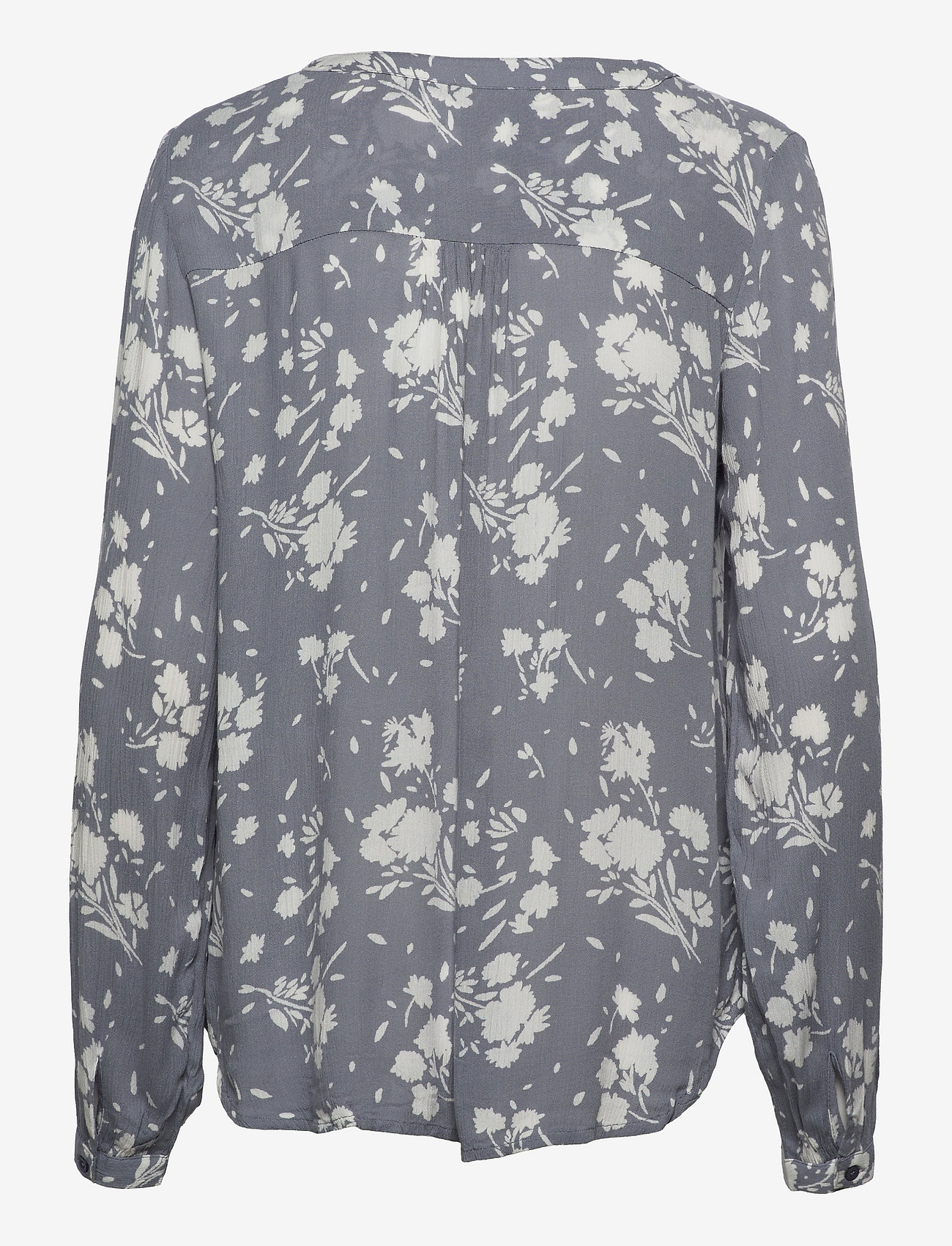 Kaffe - KAfloa Amber Blouse - blue / chalk big flower print - 1