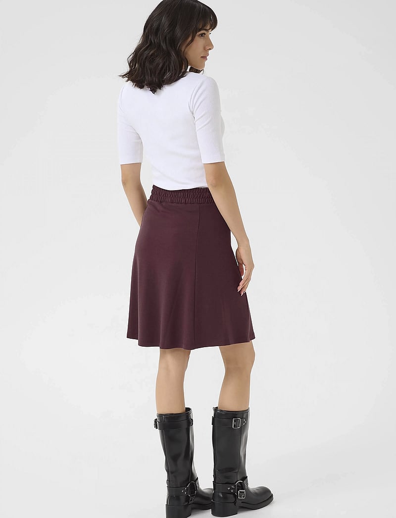 Kaffe - KAjolen Jersey Skirt - miniseelikud - fudge - 4