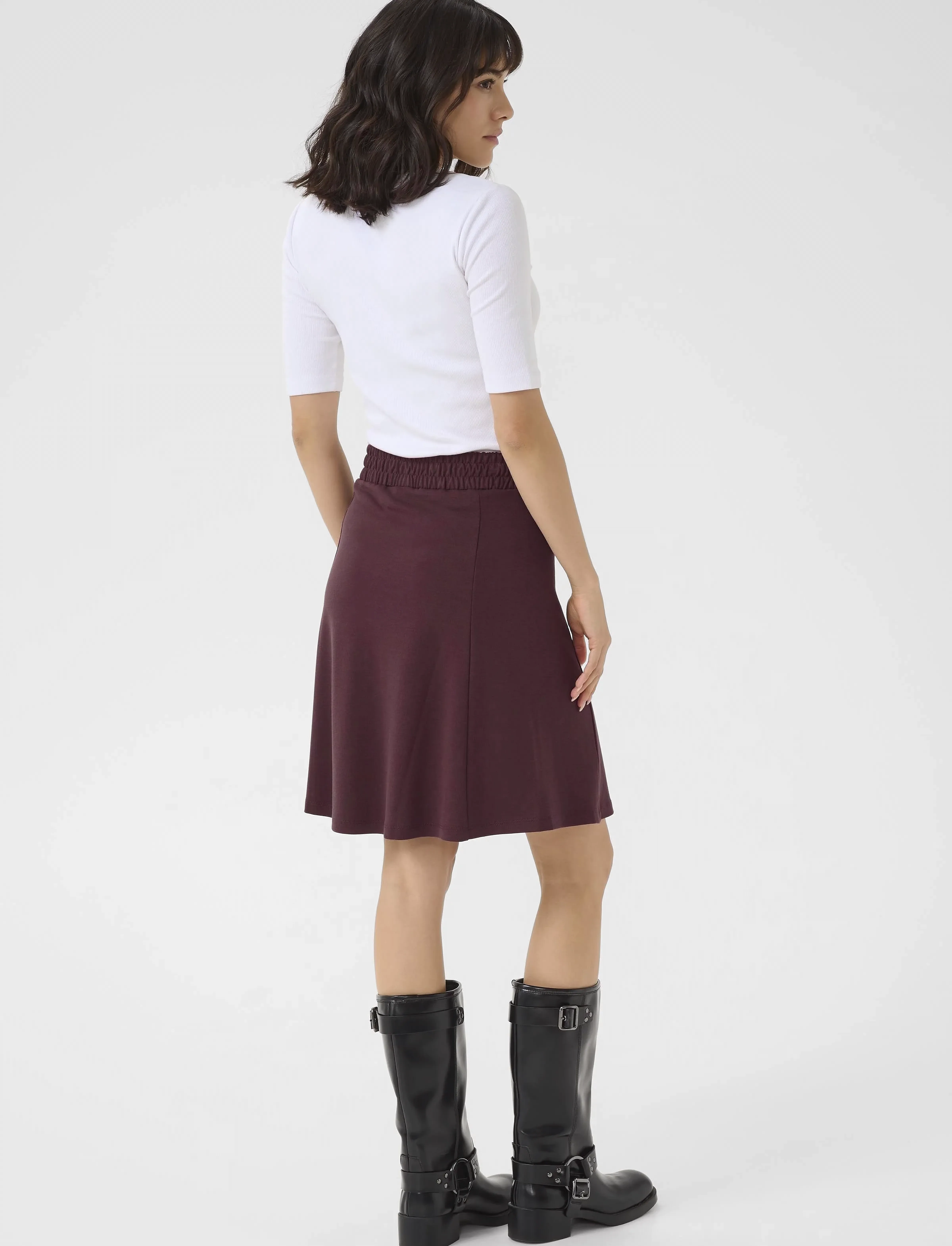 Kaffe - KAjolen Jersey Skirt - laveste priser - fudge - 4