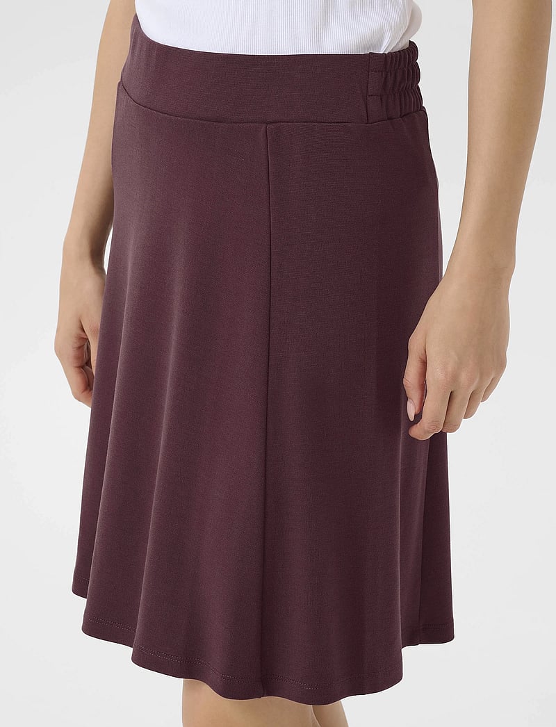 Kaffe - KAjolen Jersey Skirt - miniseelikud - fudge - 5