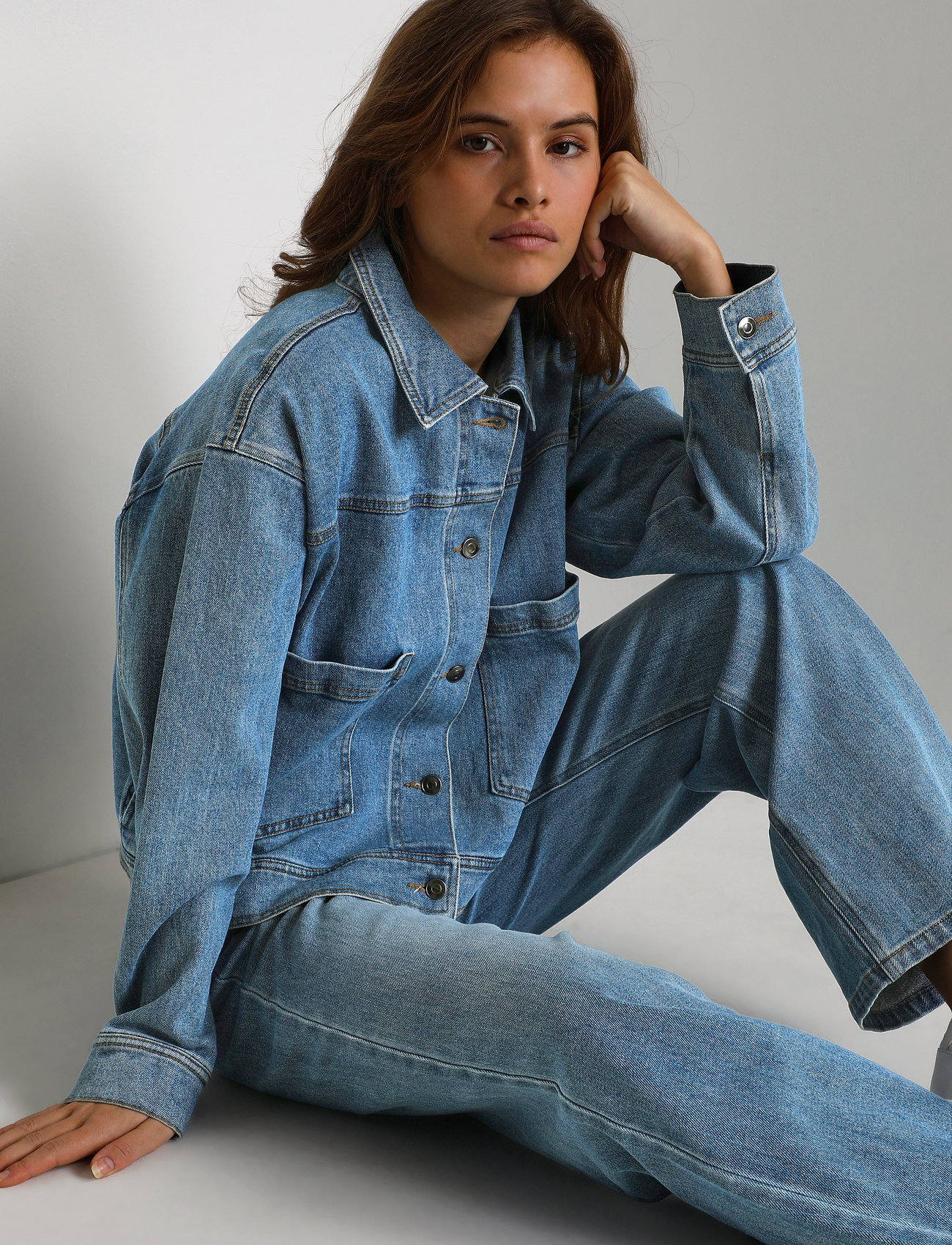 Kaffe - KAnico Denim Jacket - blue washed denim - 5