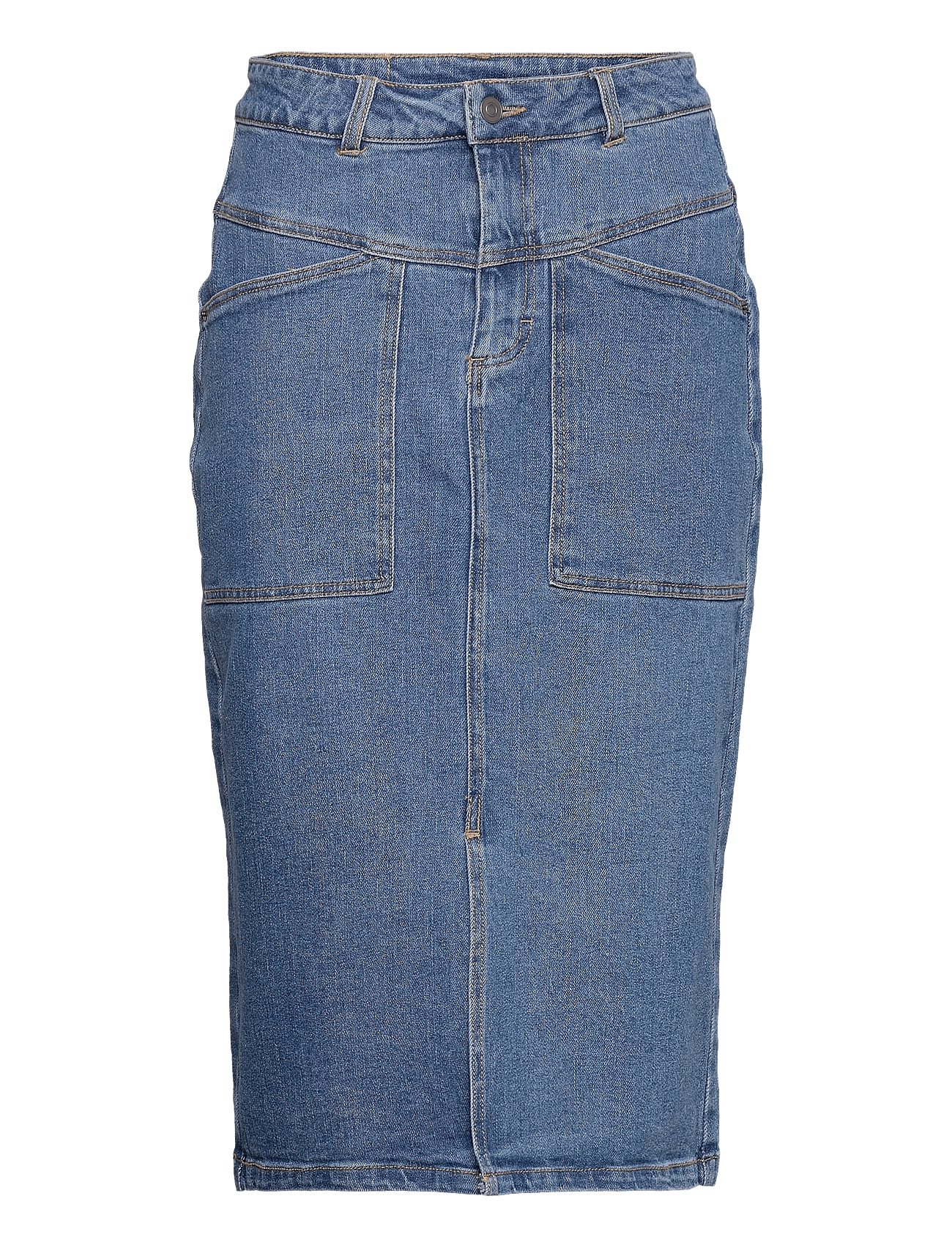 KAnico Denim Skirt - BLUE WASHED DENIM