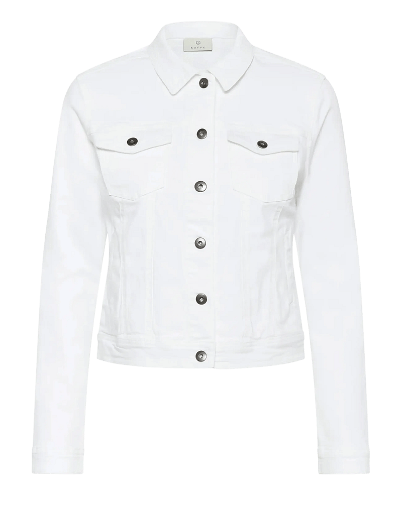 Kaffe - KAzelina Denim Jacket - frühlingsjacken - chalk - 1