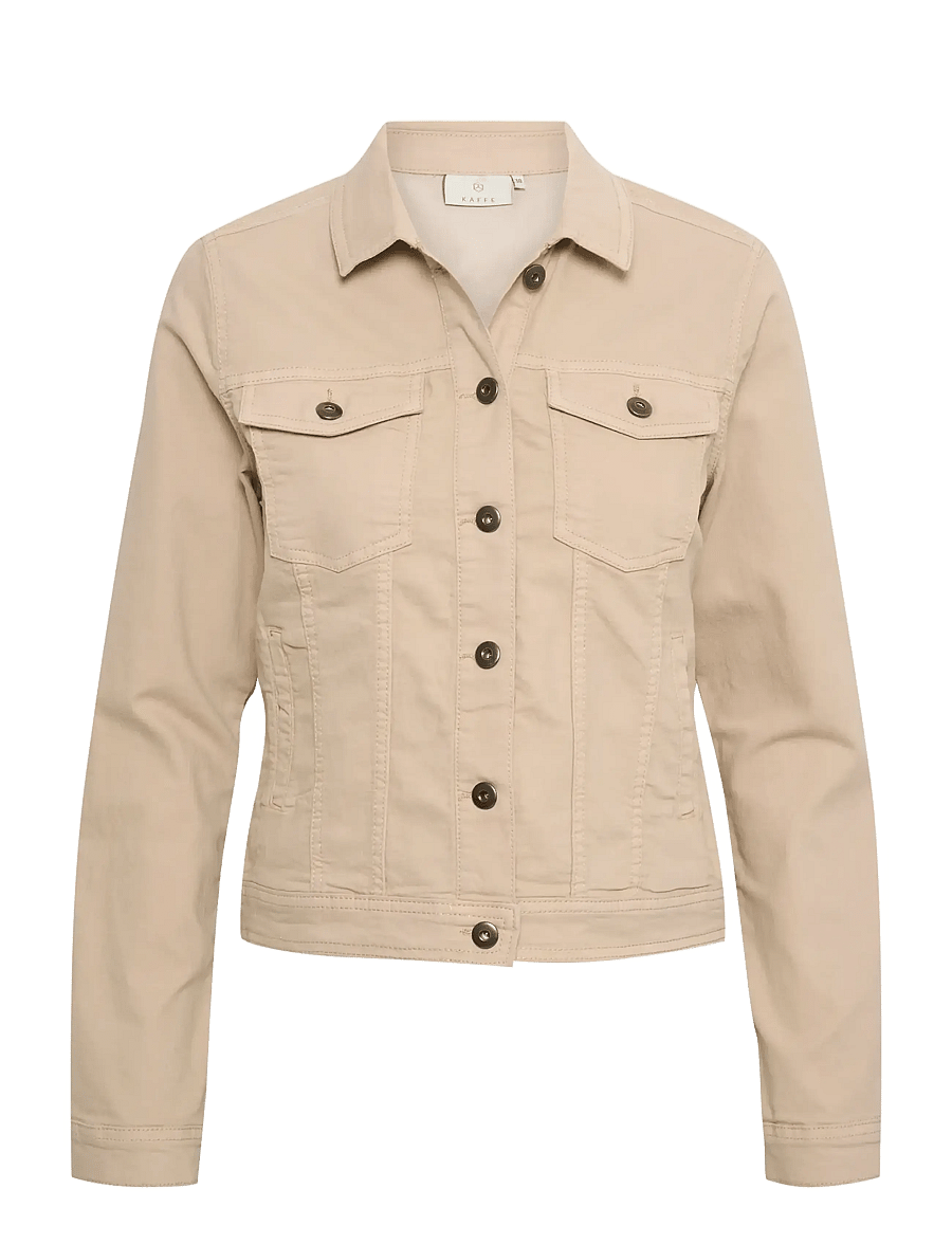 Kaffe - KAzelina Denim Jacket - frühlingsjacken - feather gray - 1