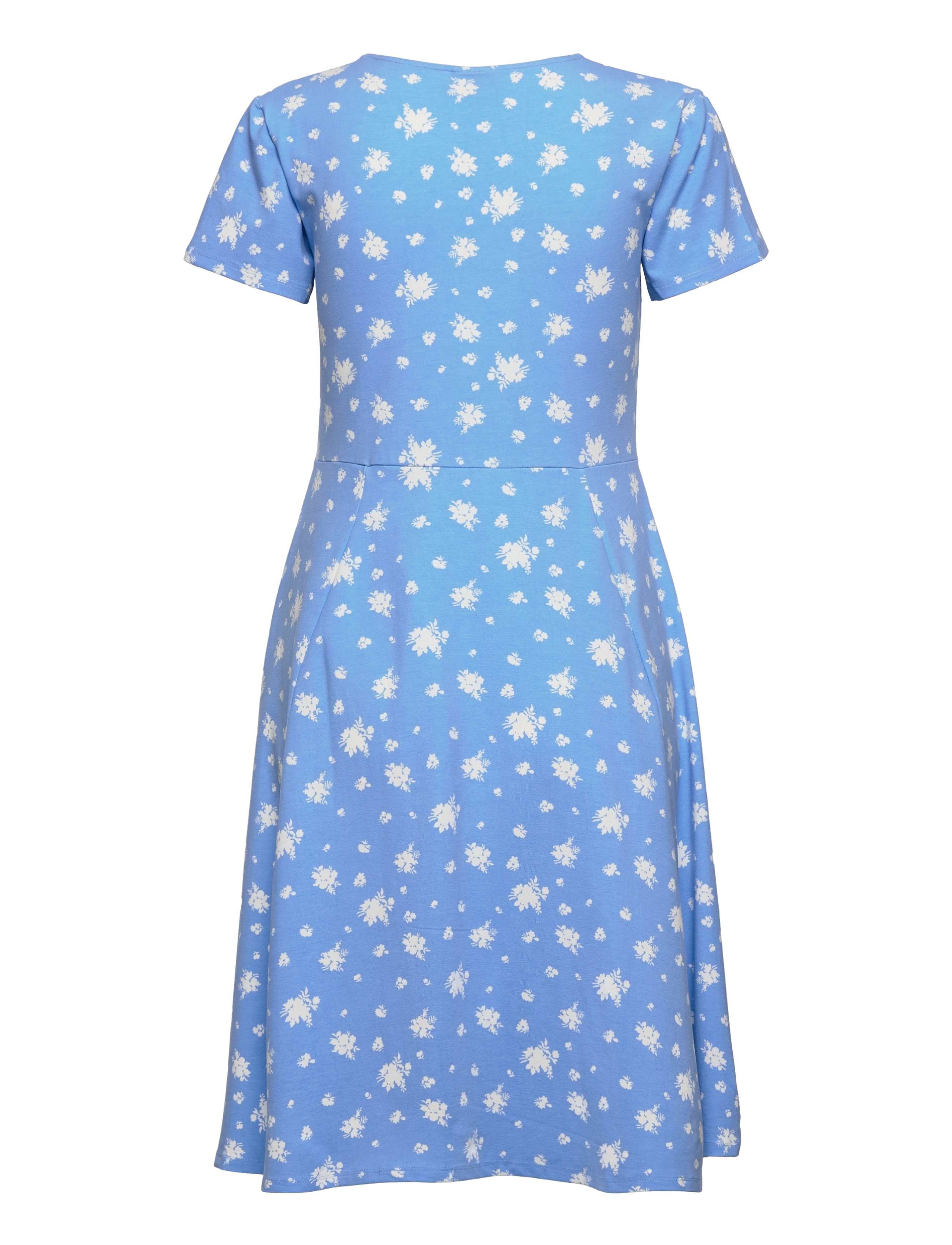 Kaffe - KAmally Jersey Dress - blue / chalk flowers - 2