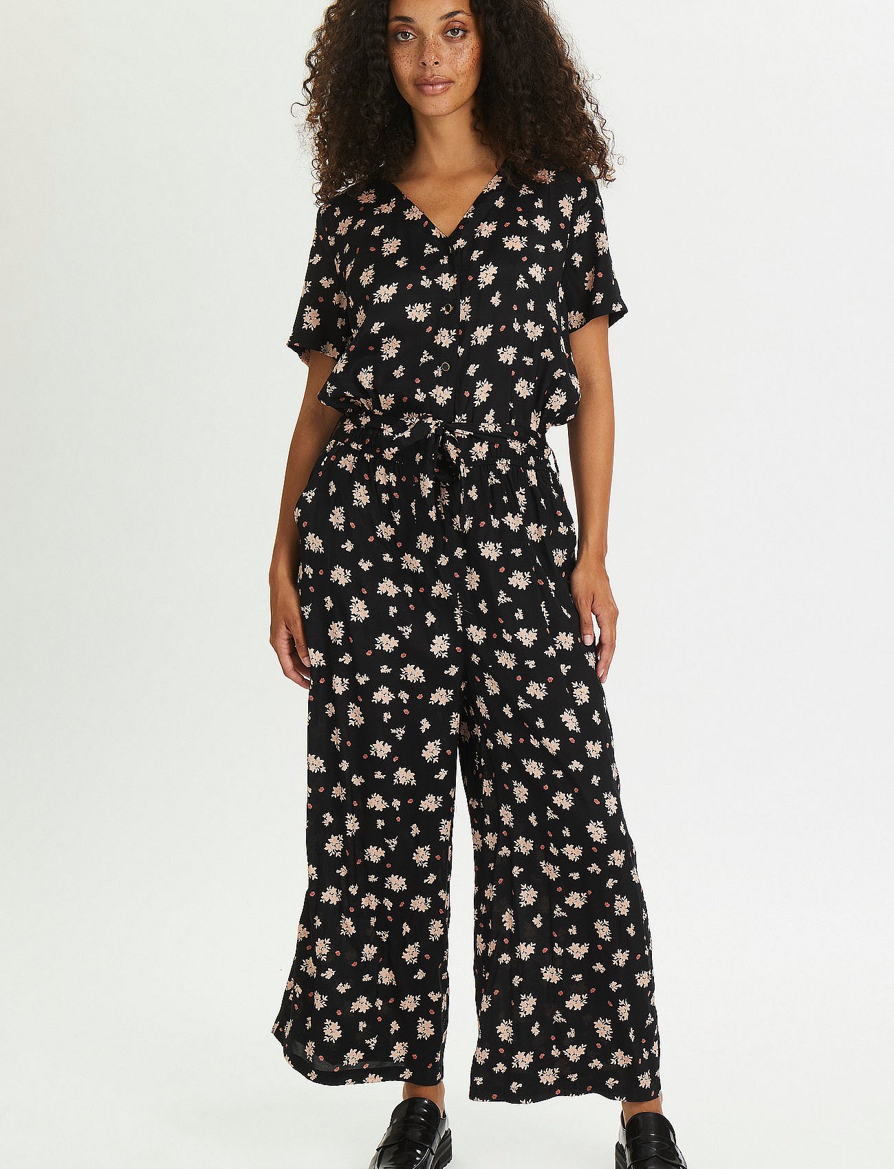 KAtessa Jumpsuit - BLACK / ROSA COLOR FLOWER