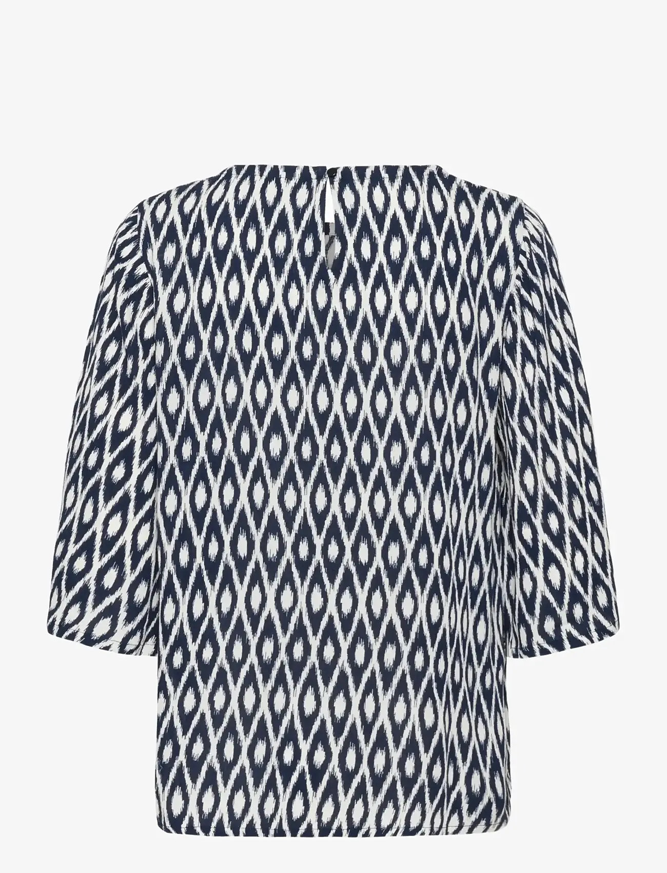 Kaffe - KAebellen Amber Blouse - pikkade varrukatega pluusid - midnight chalk graphic - 2