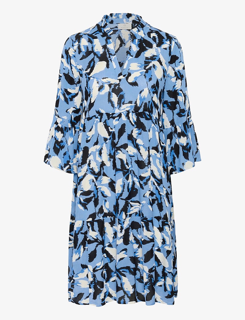 Kaffe - KAedita Amber Dress - sommerkleider - blue flower print - 1