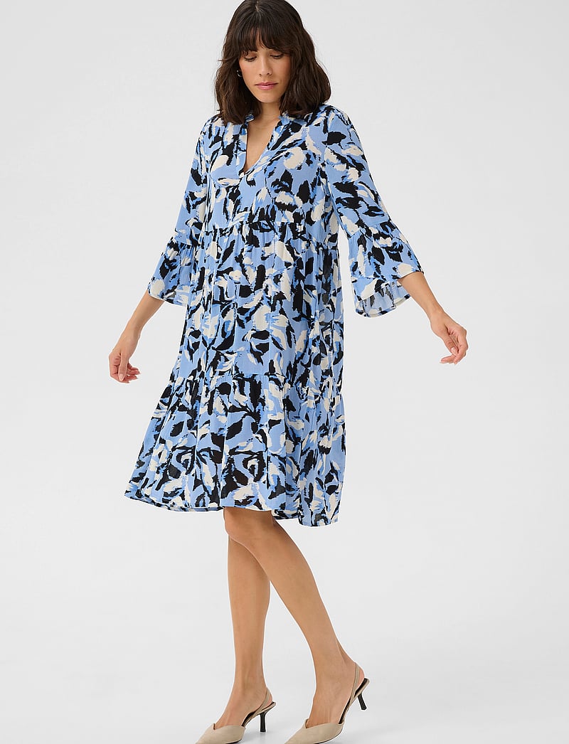 Kaffe - KAedita Amber Dress - sommerkleider - blue flower print - 3