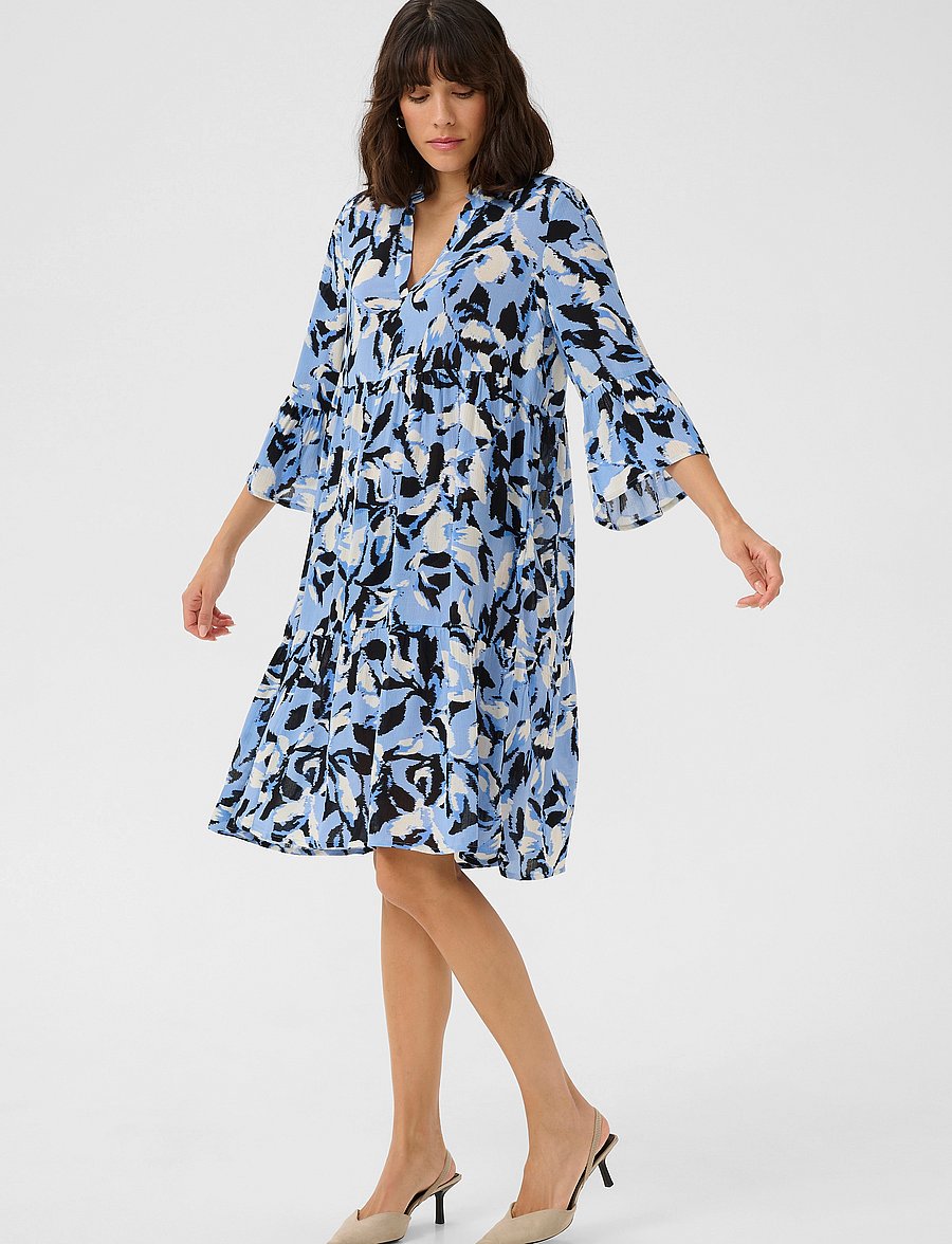 Kaffe - KAedita Amber Dress - sommerkleider - blue flower print - 3