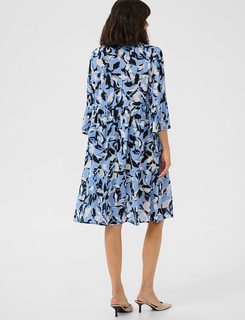 Kaffe - KAedita Amber Dress - sommerkleider - blue flower print - 4