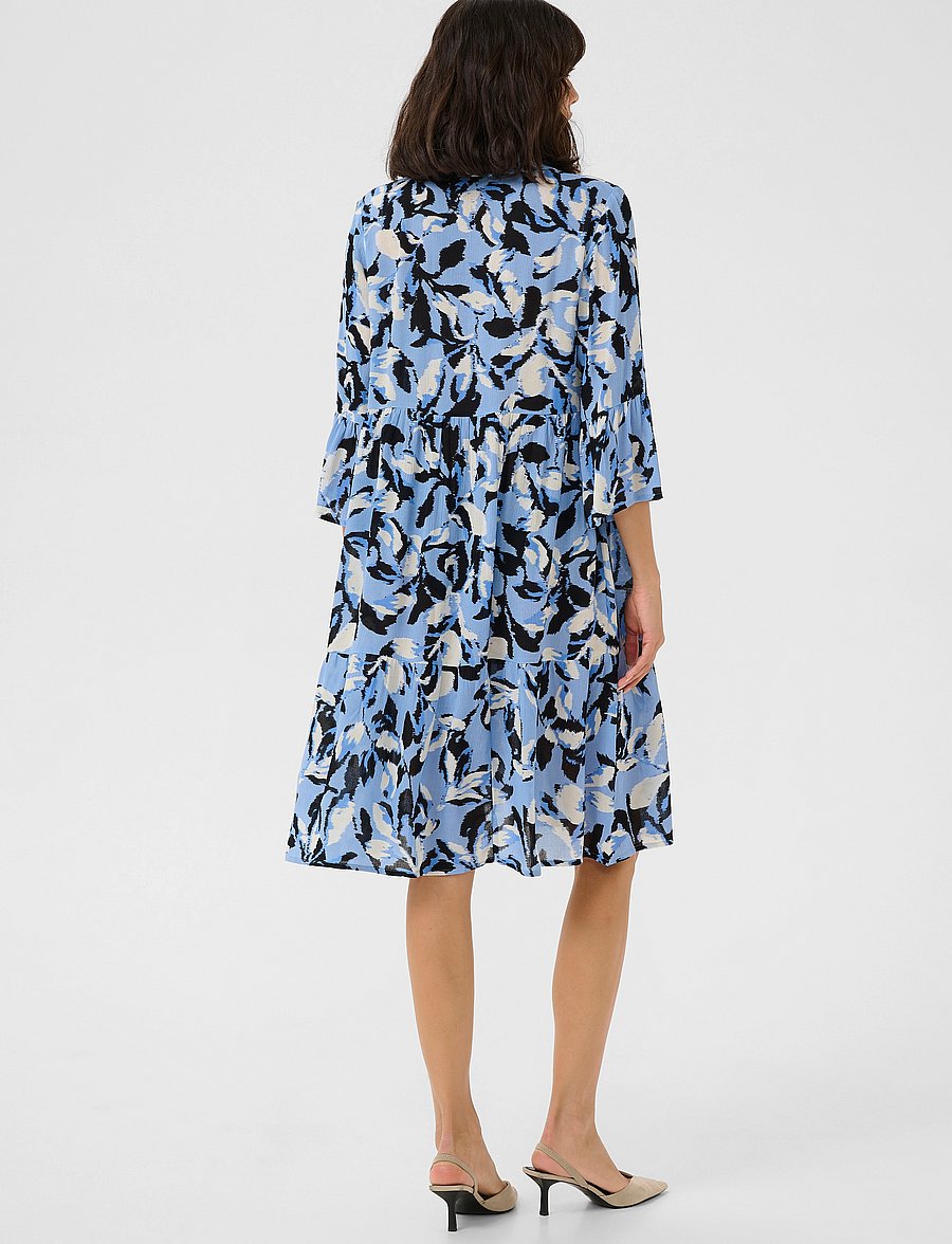 Kaffe - KAedita Amber Dress - sommerkleider - blue flower print - 4