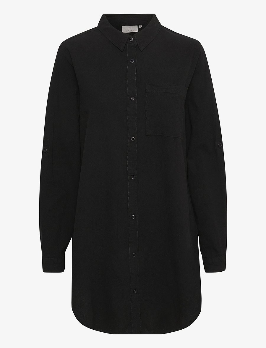 Kaffe - KAnaya Shirt Tunic - pikkade varrukatega särgid - black deep - 1