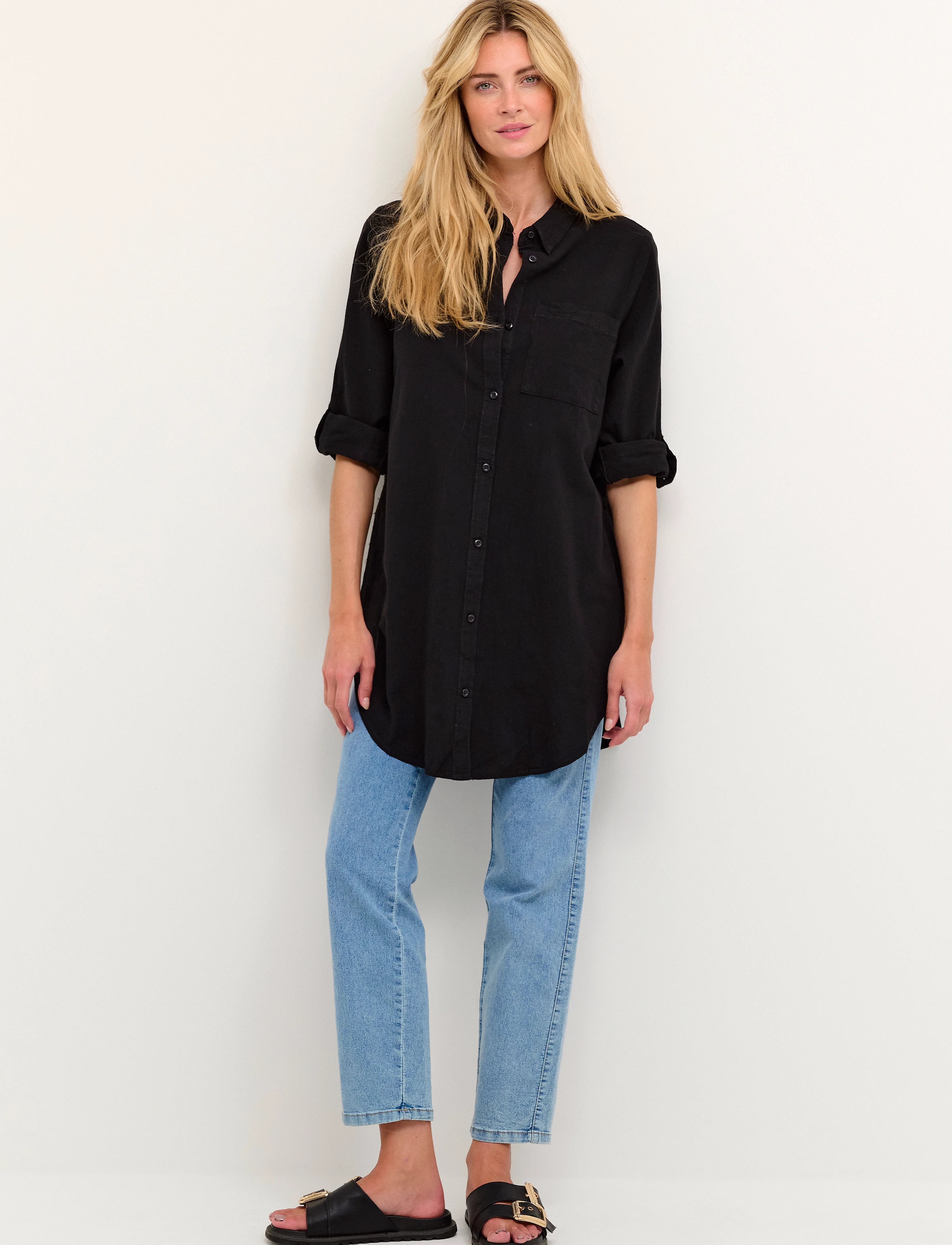 Kaffe Kanaya Shirt Tunic toppar & linnen dam – bild 3