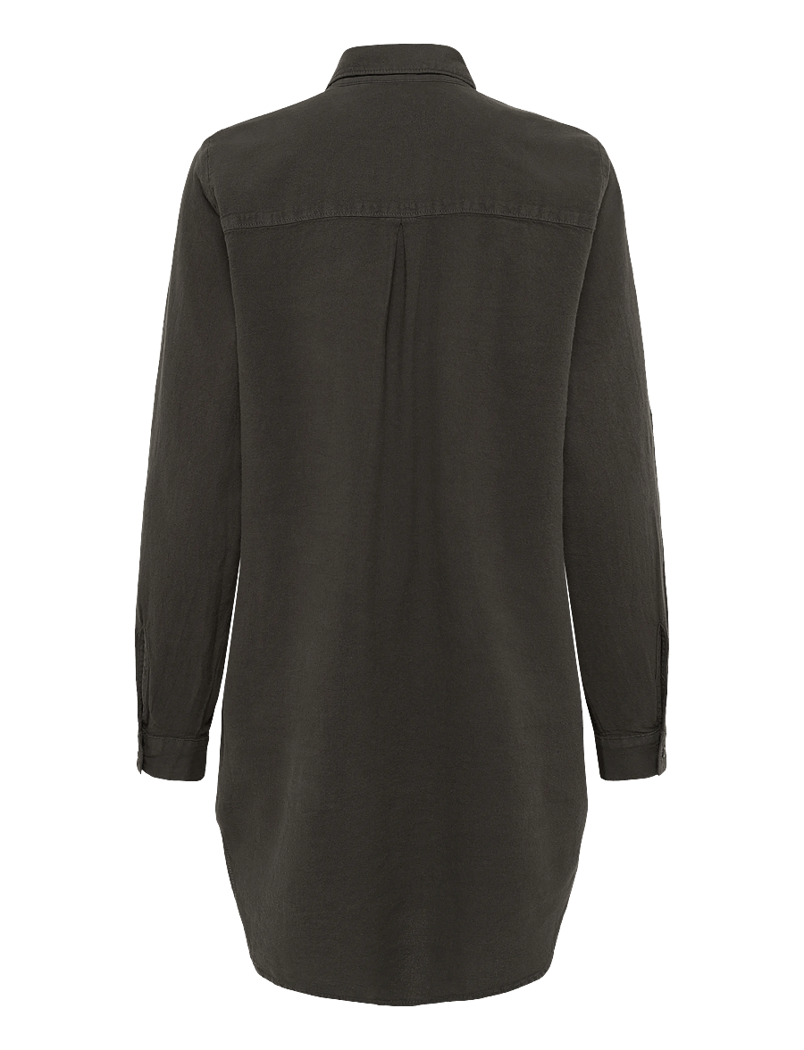 Kaffe - KAnaya Shirt Tunic - långärmade skjortor - black oyster - 1