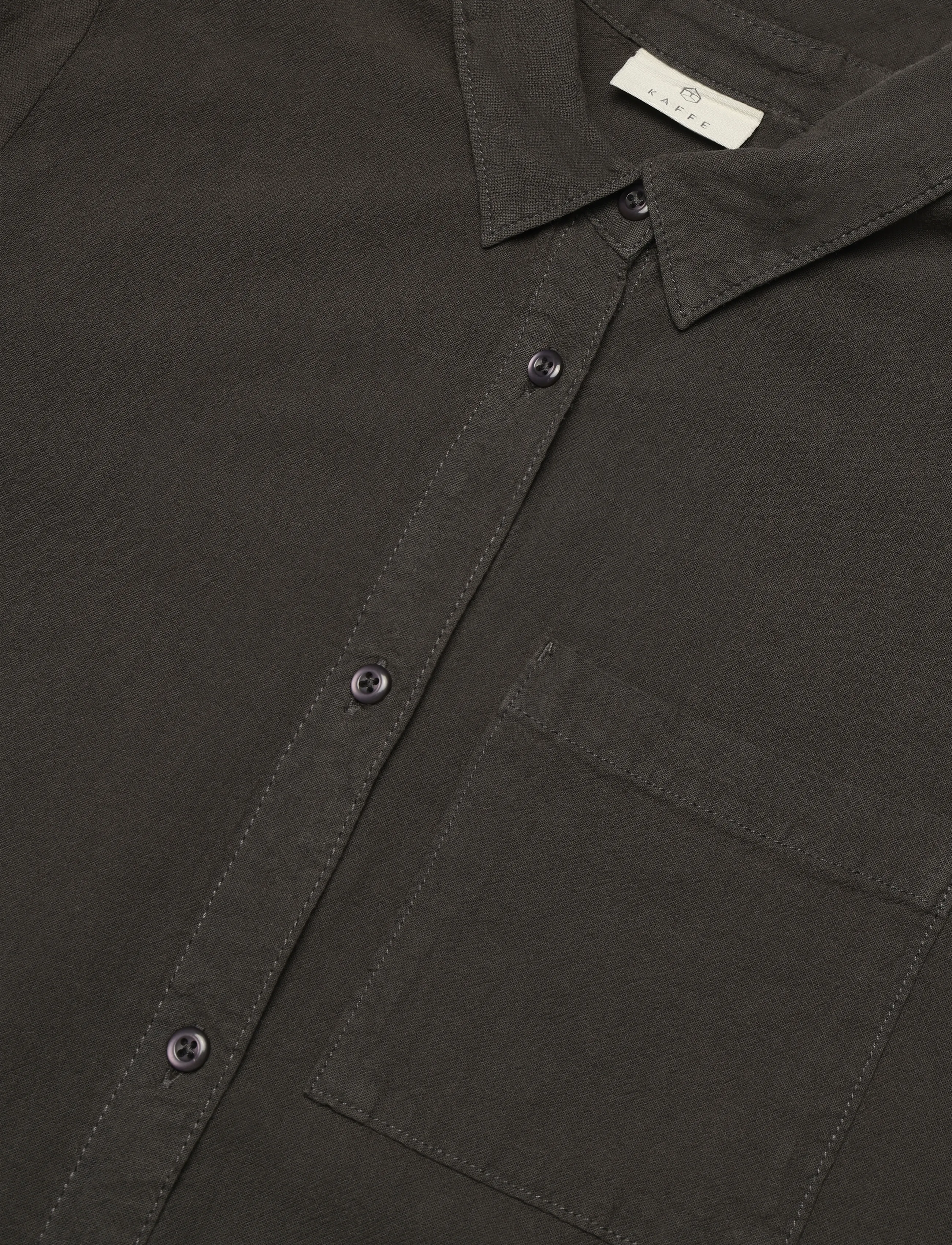 Kaffe - KAnaya Shirt Tunic - langärmlige hemden - black oyster - 2