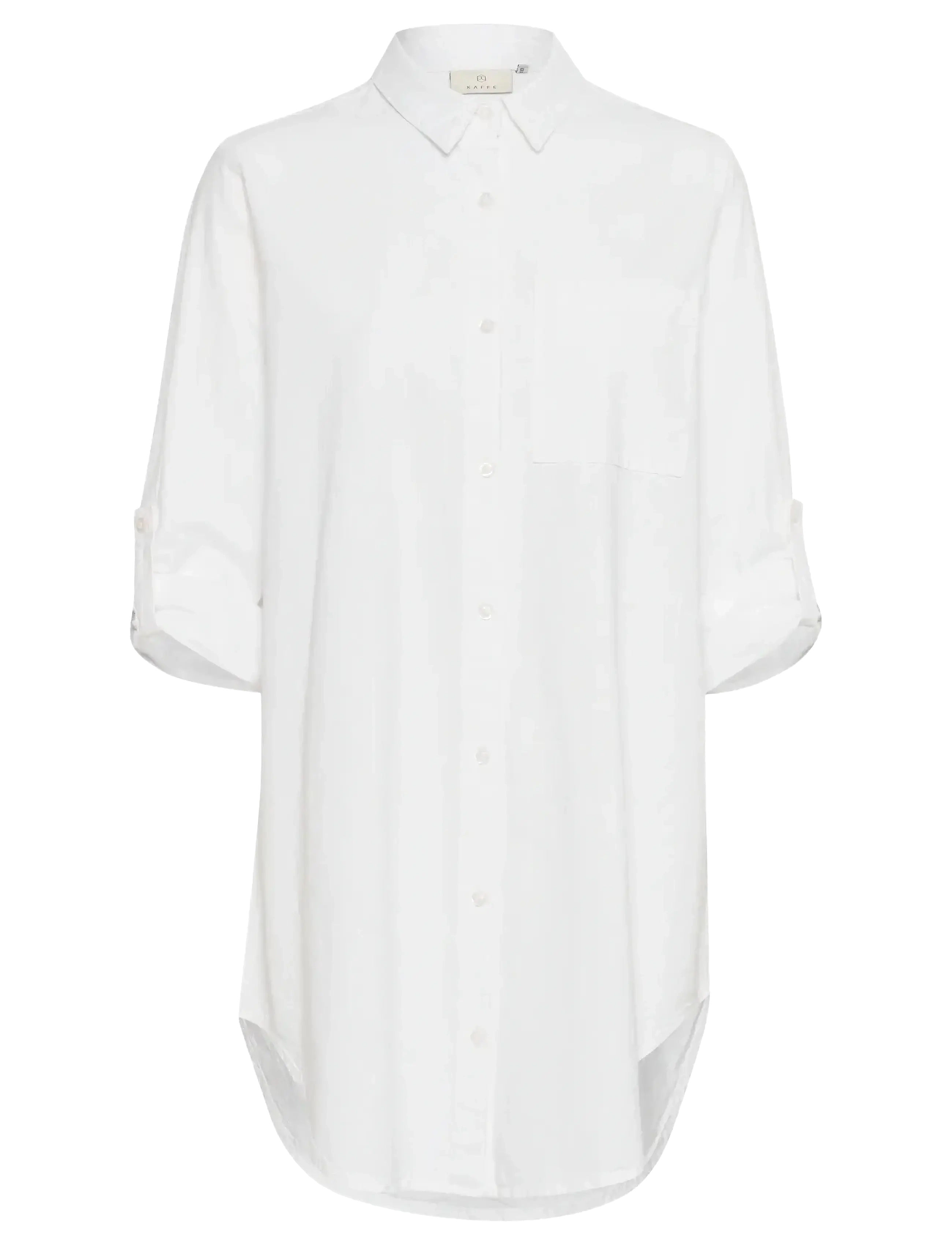 KAFFE Kanaya Shirt Tunika Weiß - 38 - Damen