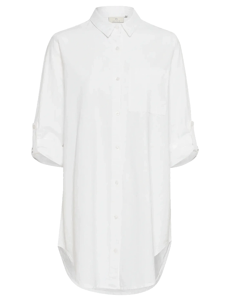 Kaffe - KAnaya Shirt Tunic - långärmade skjortor - chalk - 1